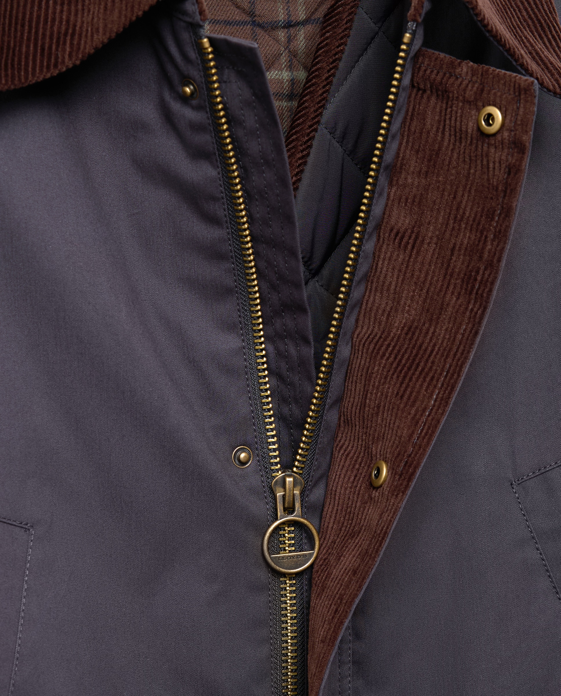 Parka de Algodão Encerada Azul-marinho-3