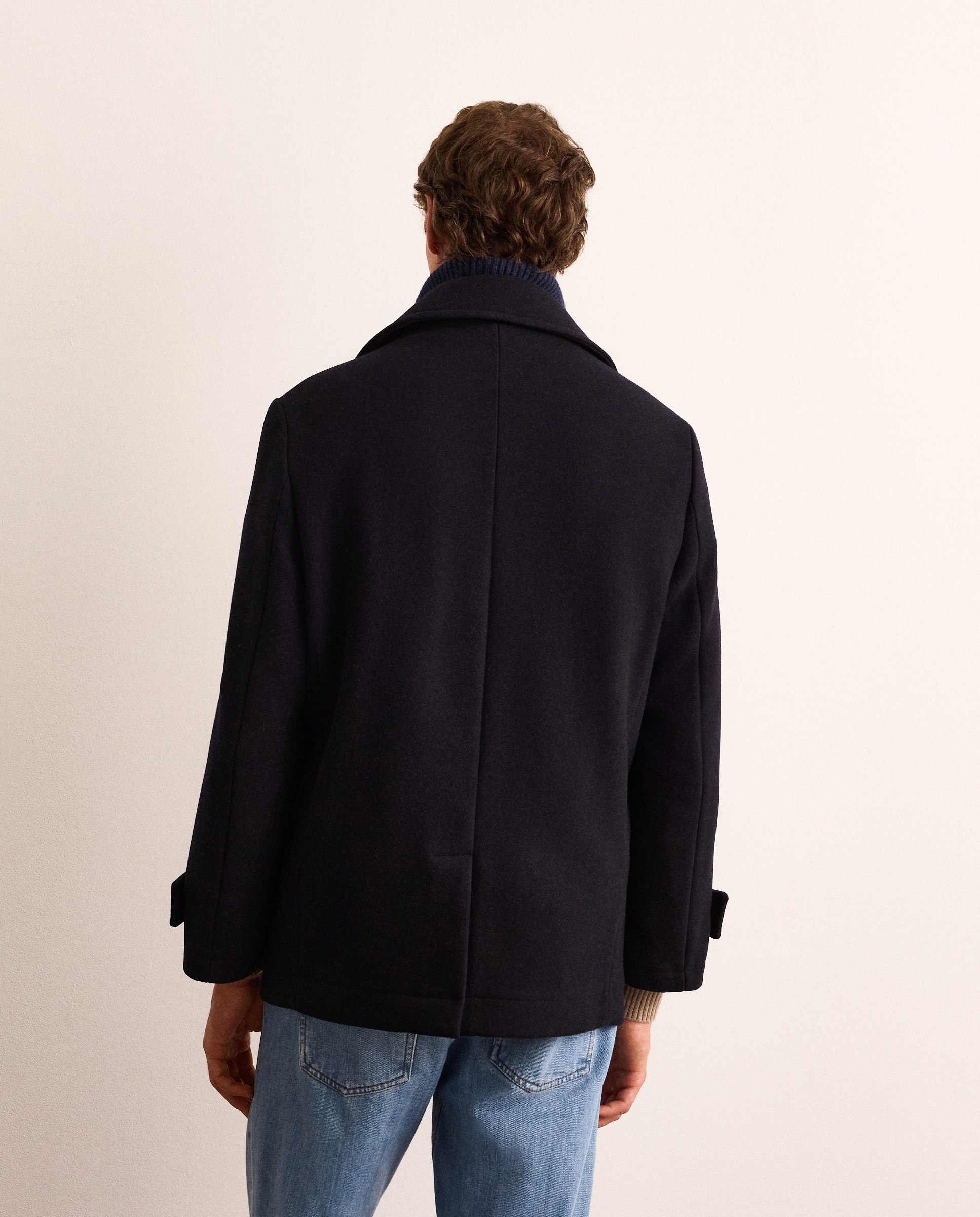 Imagen 4 de Chaquetón marinero de lana mezcla con pecherín desmontable hombre - Lloyd's - Azul marino Azul marino