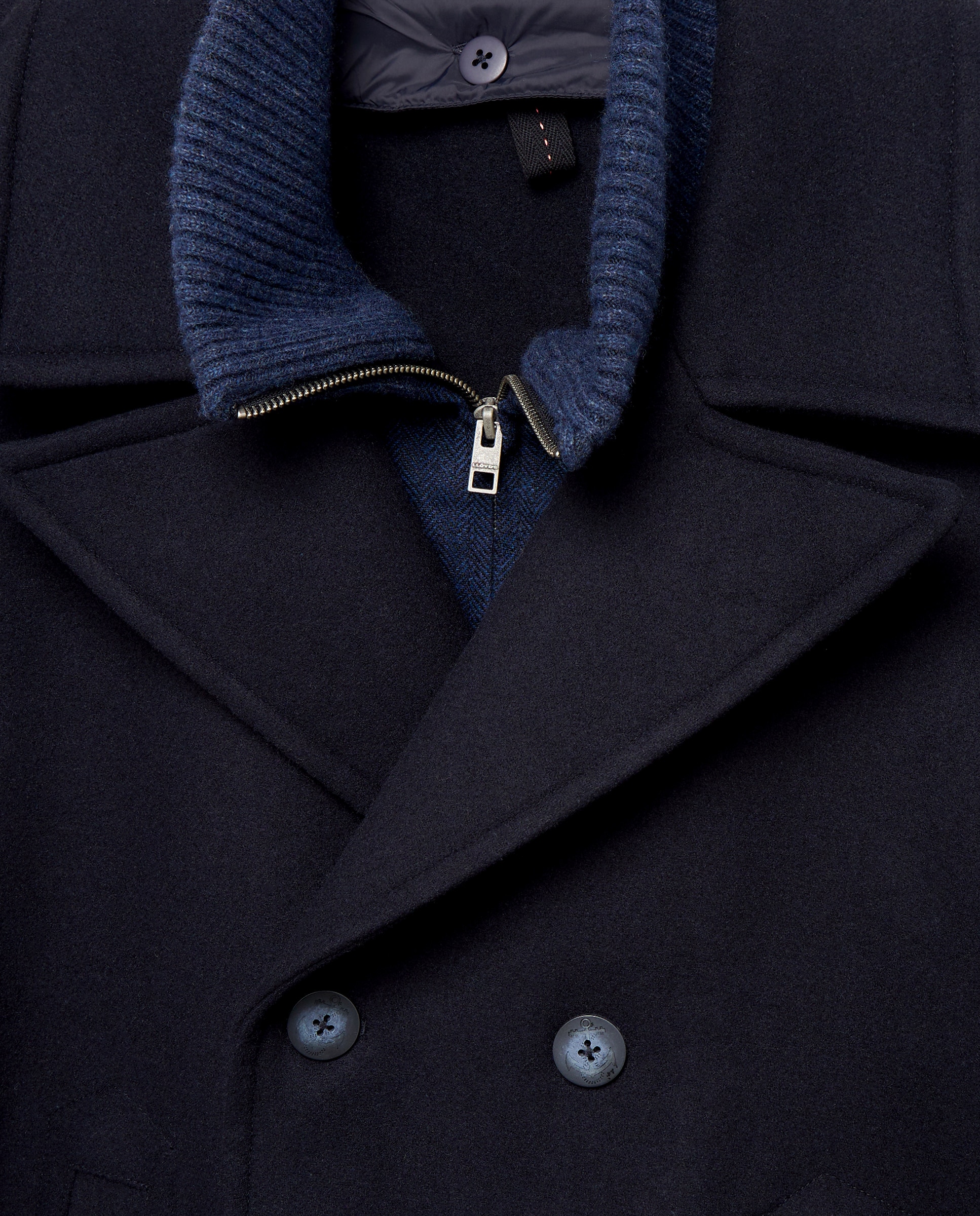 Imagen 6 de Chaquetón marinero de lana mezcla con pecherín desmontable hombre - Lloyd's - Azul marino Azul marino