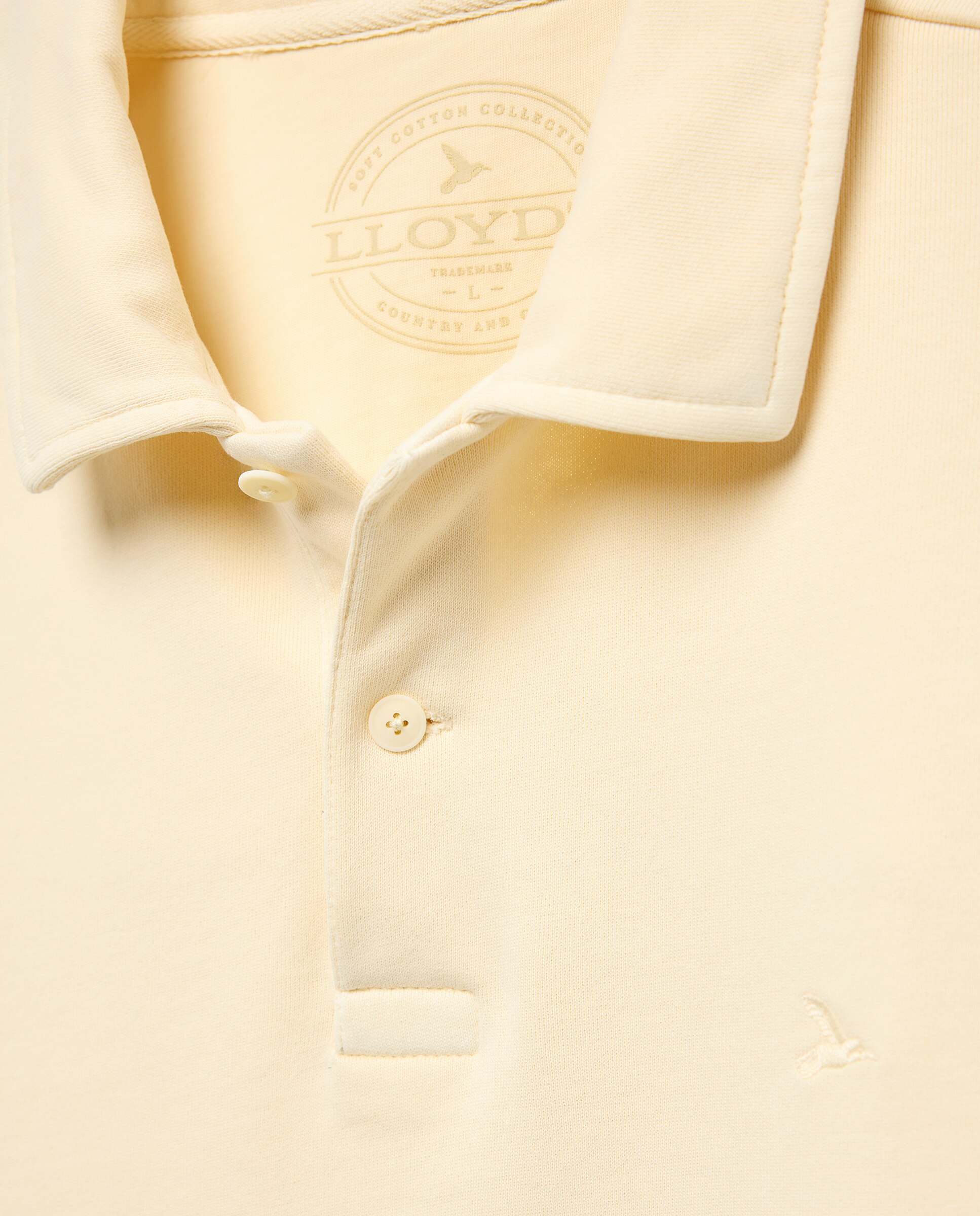Sweatshirt com Colarinho de Polo Amarelo-6