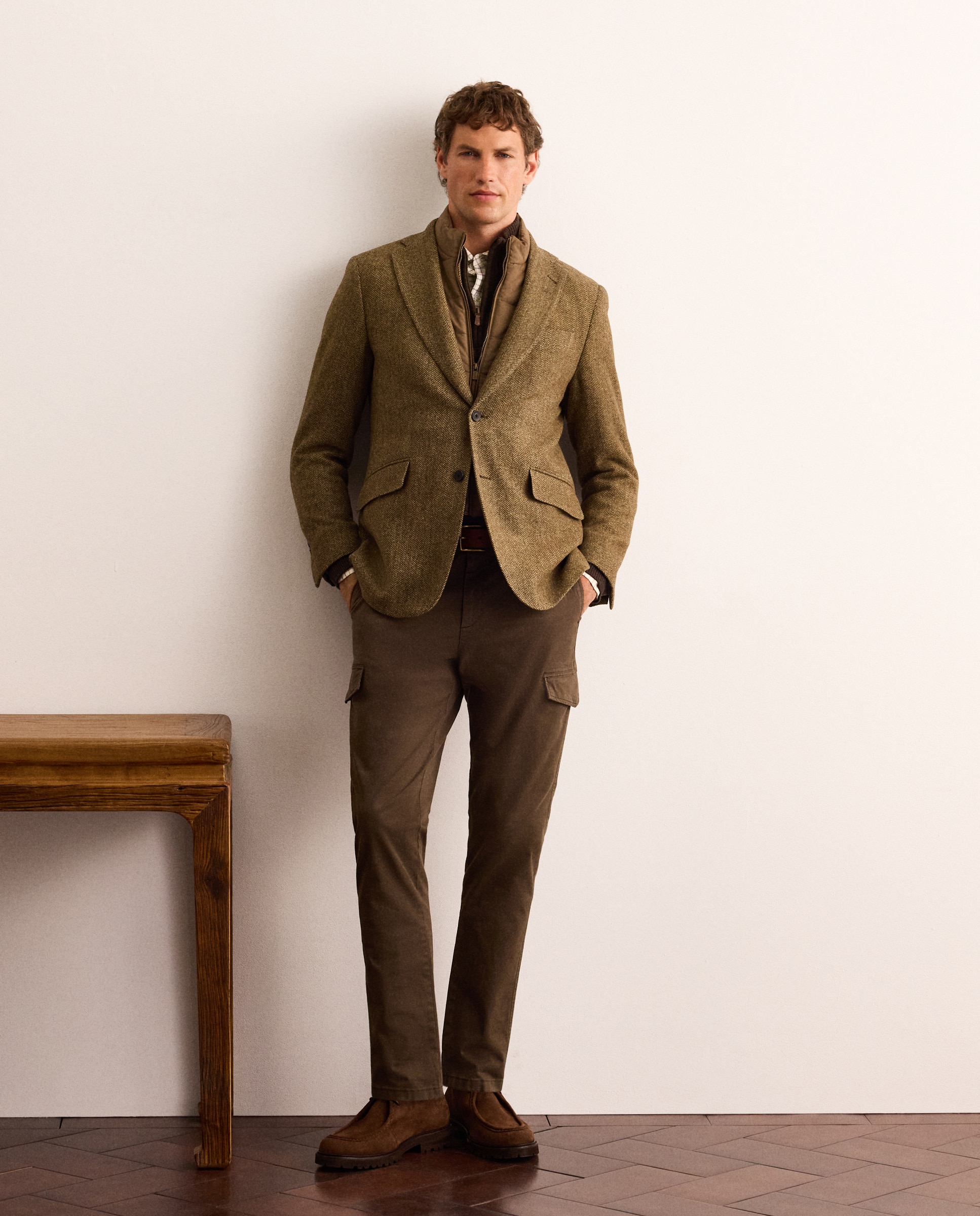 Imagen 1 de Chaqueta de lana con pecherín hombre - Lloyd's - Marrón Marrón