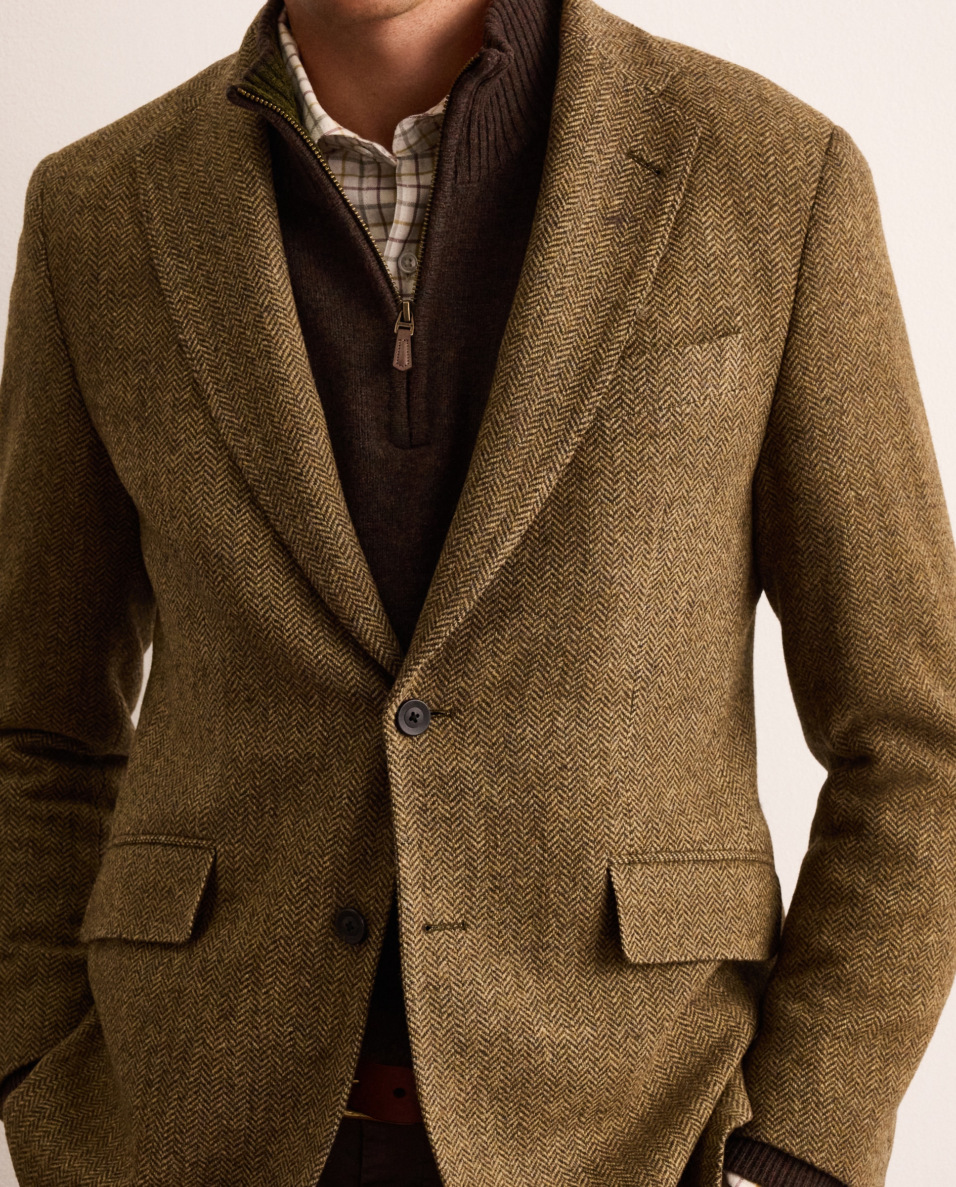 Imagen 2 de Chaqueta de lana con pecherín hombre - Lloyd's - Marrón Marrón