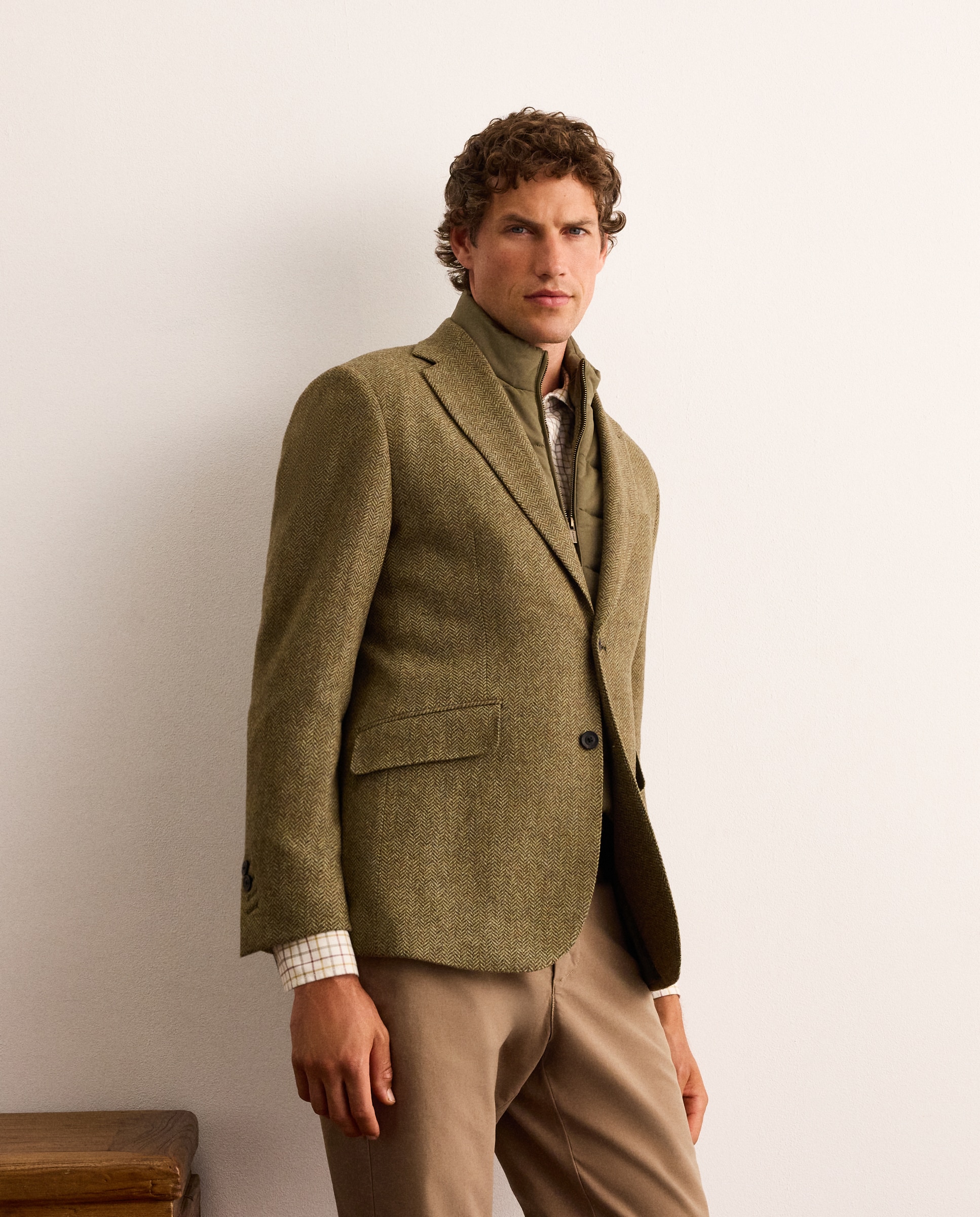 Imagen 1 de Chaqueta de lana con pecherín hombre - Lloyd's - Verde oscuro Verde oscuro