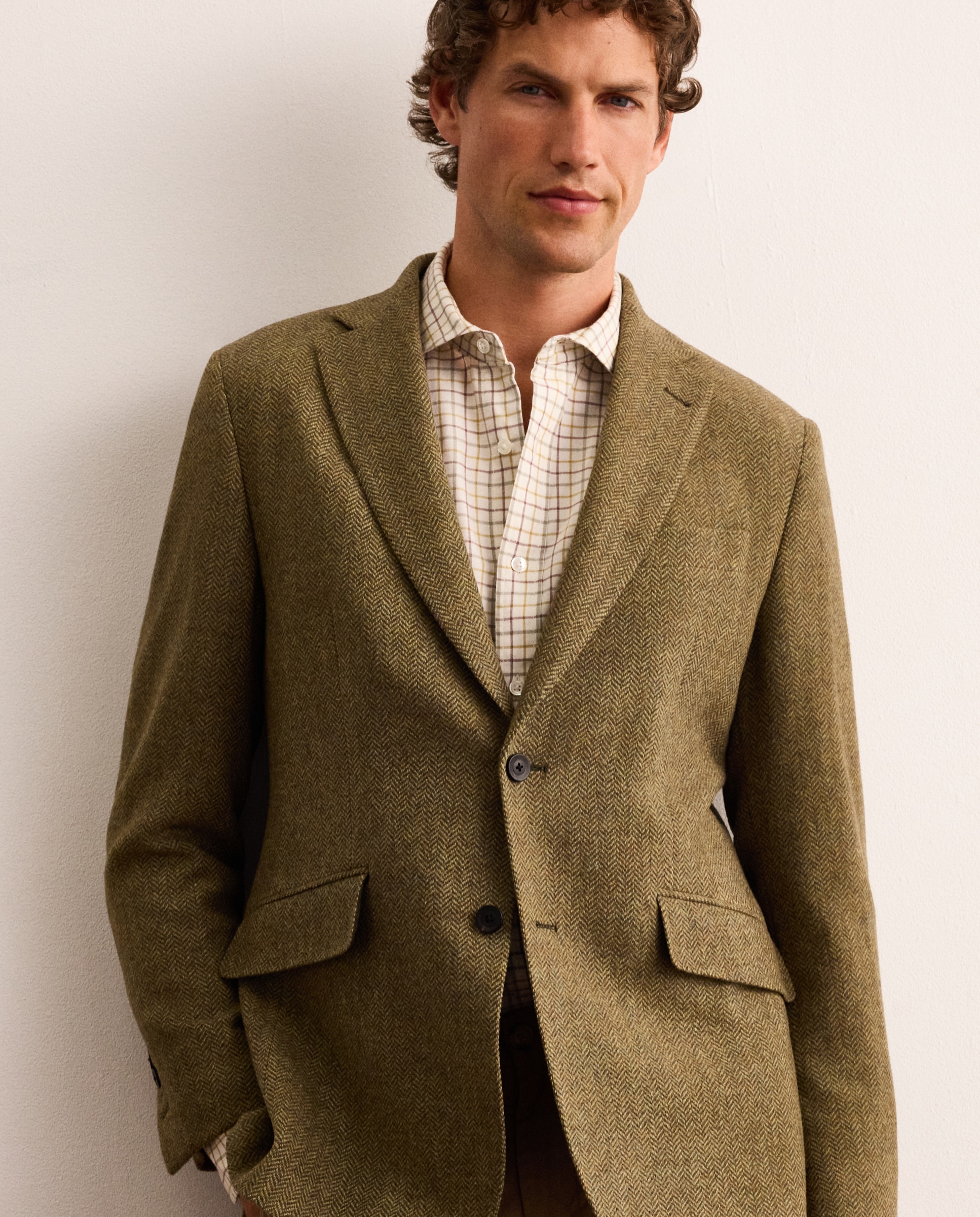 Imagen 3 de Chaqueta de lana con pecherín hombre - Lloyd's - Verde oscuro Verde oscuro
