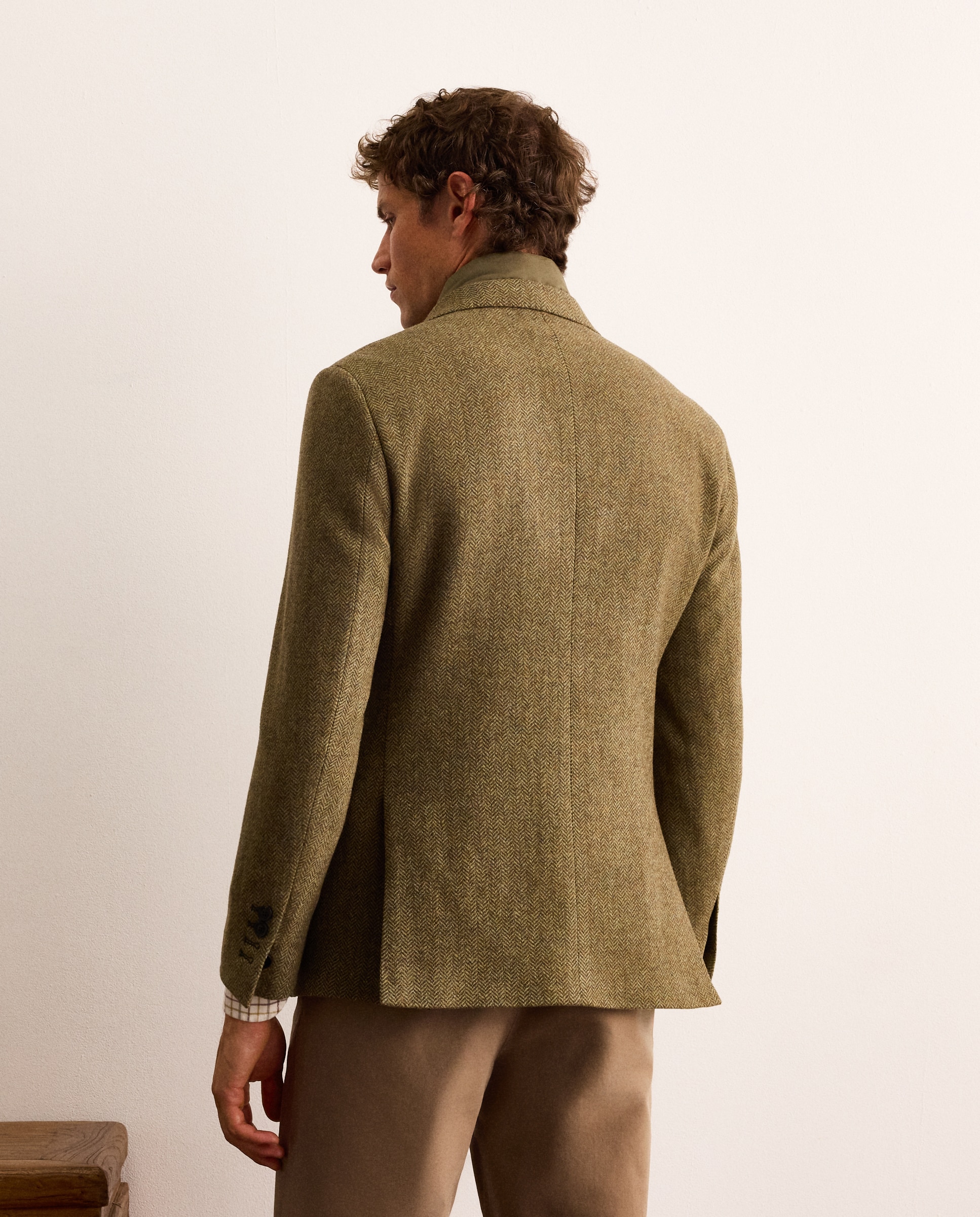 Imagen 4 de Chaqueta de lana con pecherín hombre - Lloyd's - Verde oscuro Verde oscuro