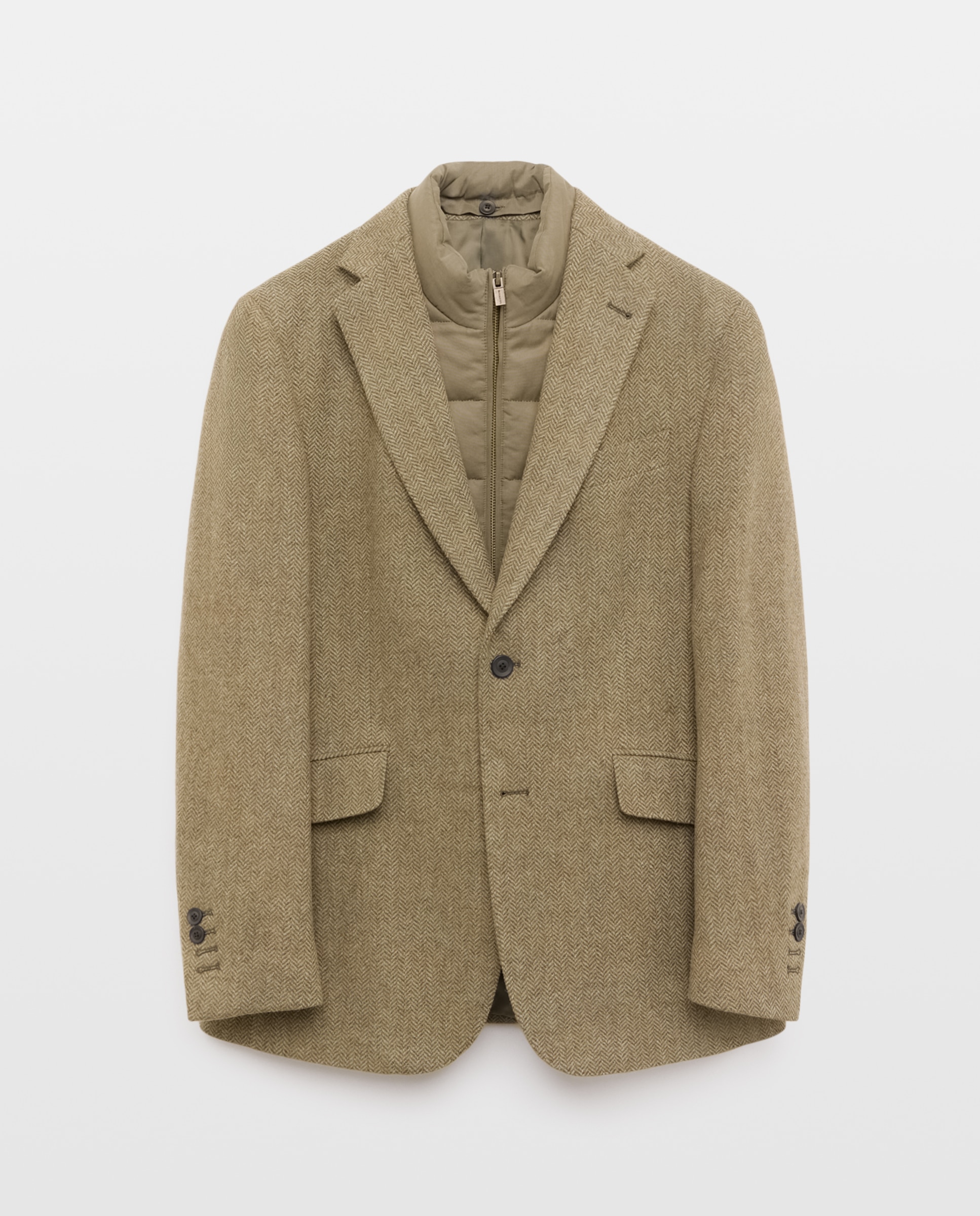 Imagen 5 de Chaqueta de lana con pecherín hombre - Lloyd's - Verde oscuro Verde oscuro
