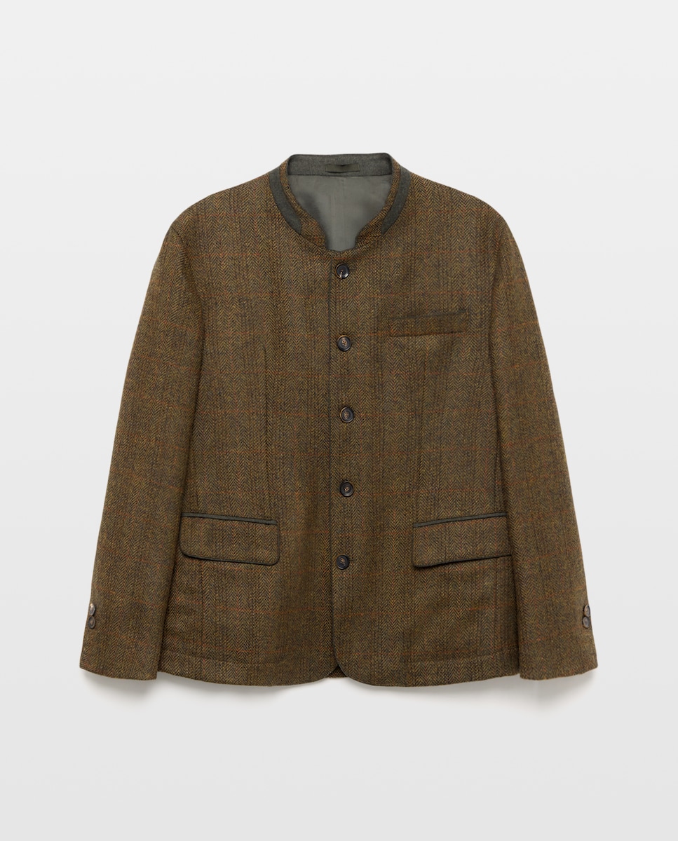 Imagen 1 de Chaqueta austriaca de lana hombre Verde oscuro
