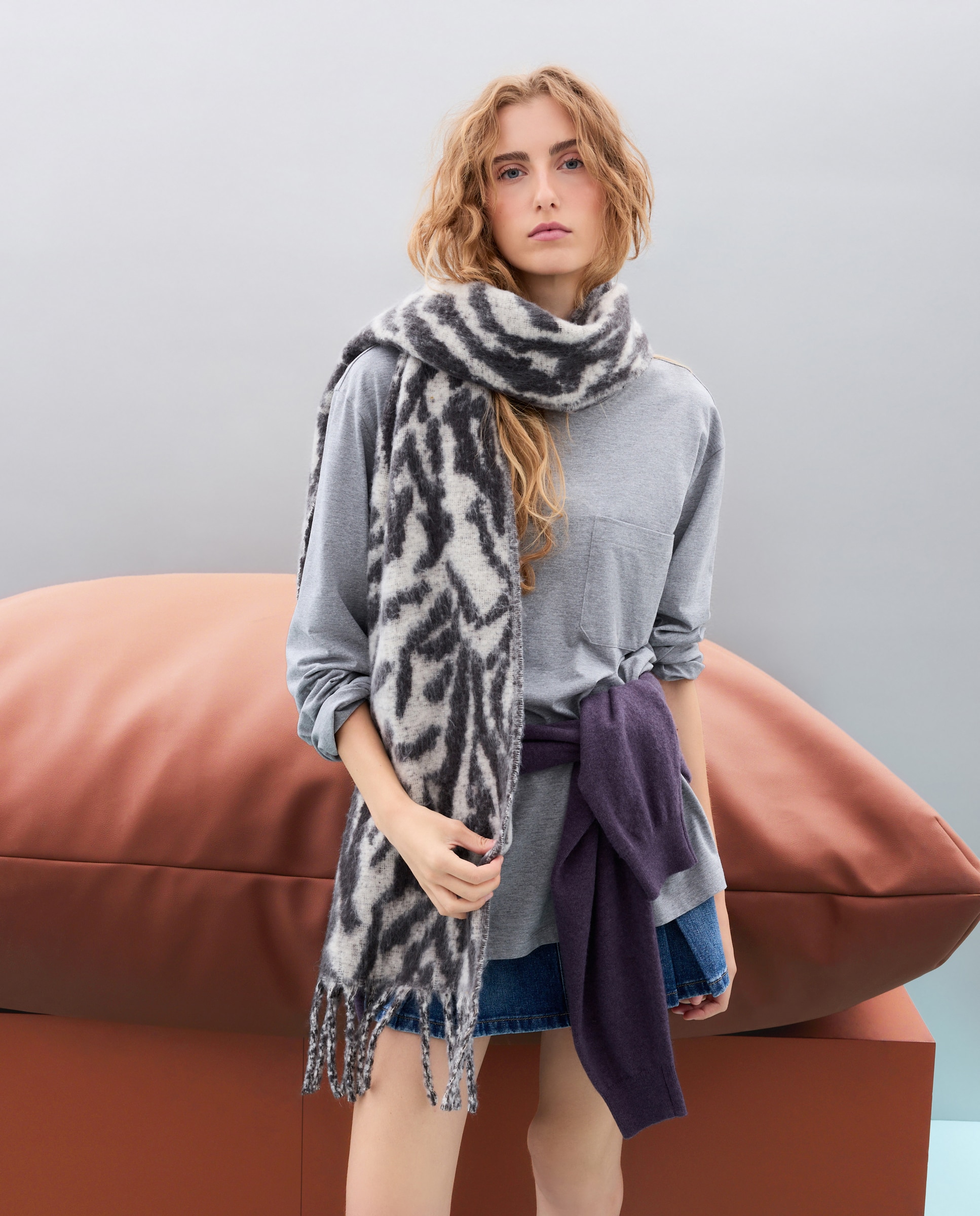 Bufanda zebra - Jo & Mr. Joe - Beige Beige-4