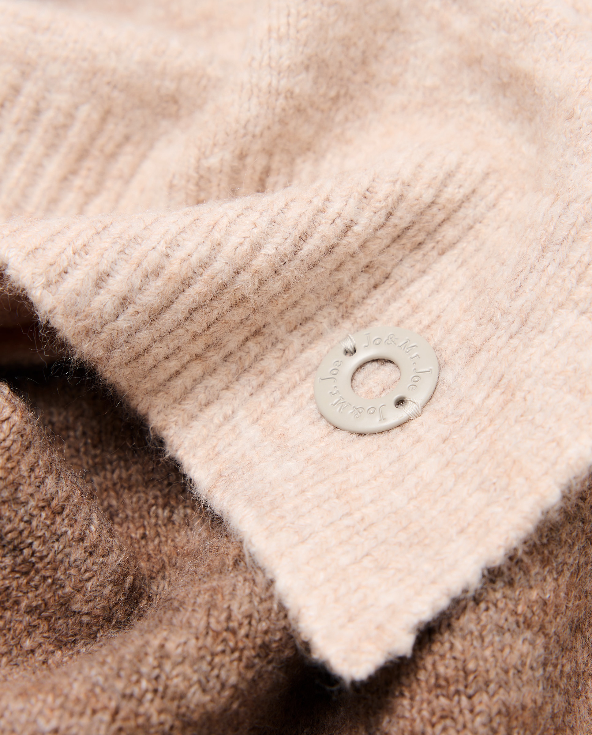 Bufanda de punto bicolor - Jo & Mr. Joe - Beige Beige-3