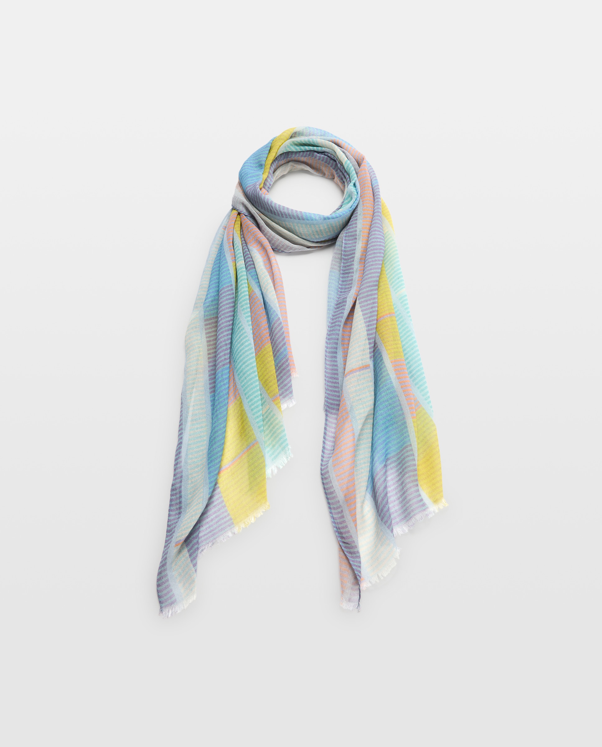 Imagem 0 de Lenço com Estampado às Riscas - Multicolor
