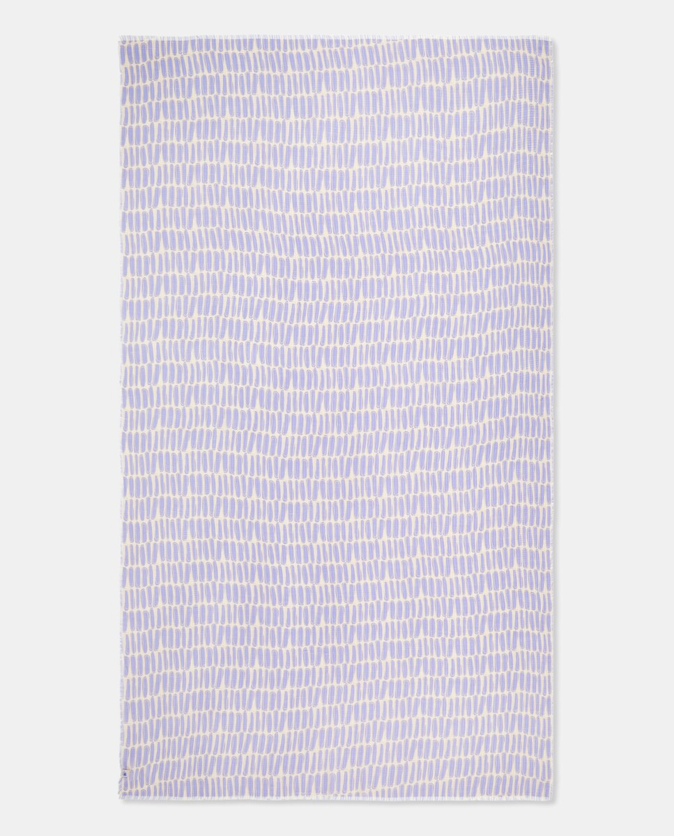 Lenço com Micro Estampado Colorido 284 Lilás-3