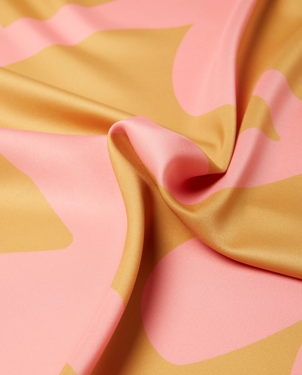 Lenço estampado 200 Rosa-2