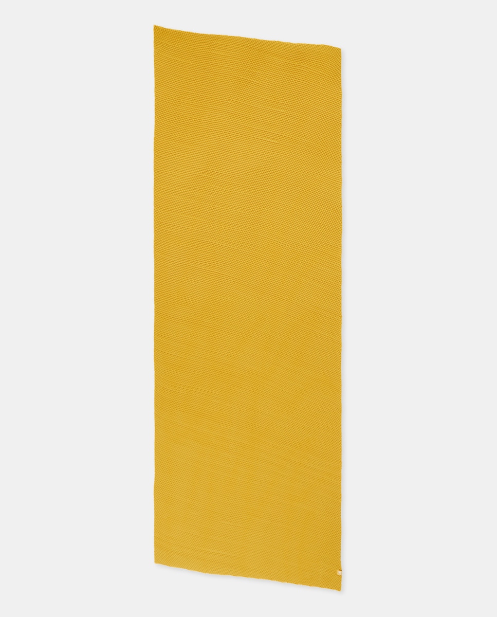 Lenço com Plissados Mostarda-3