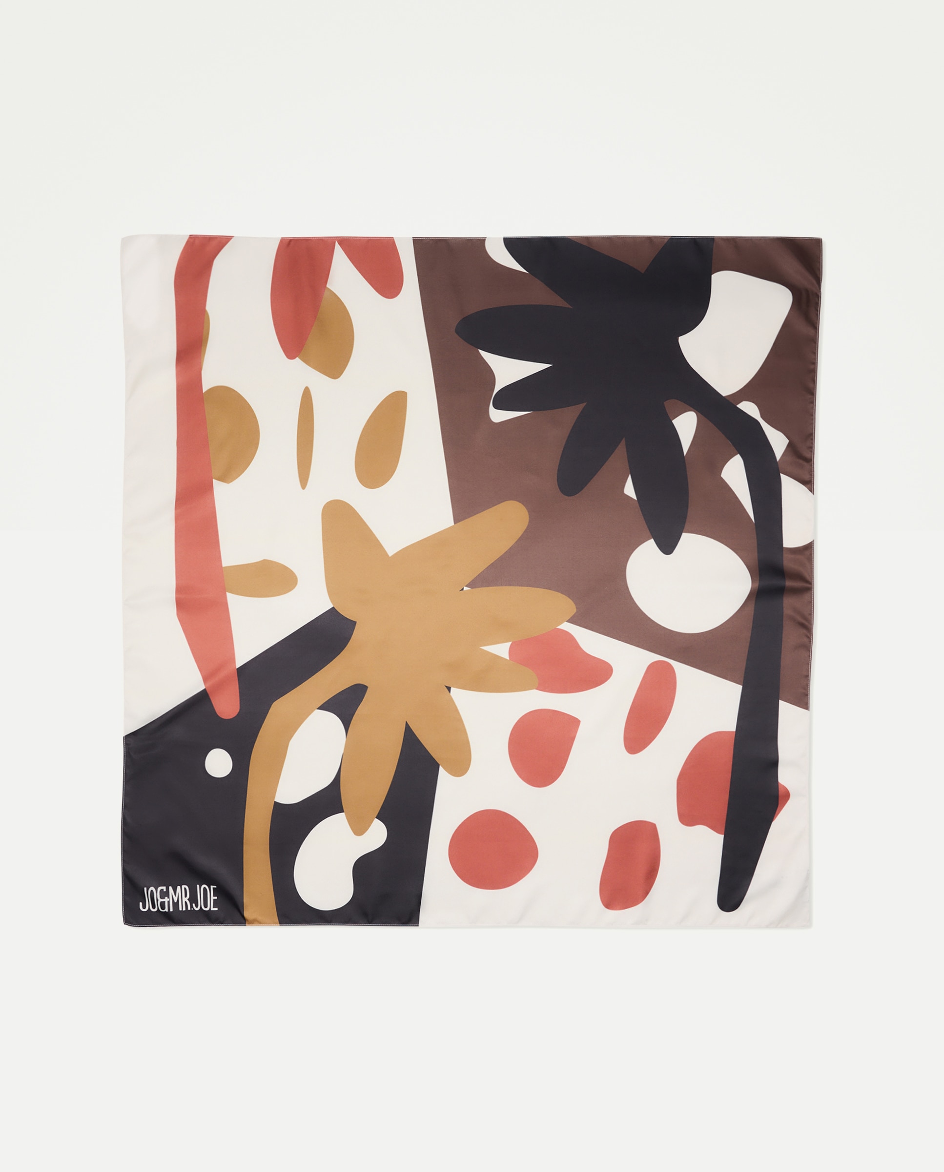 Lenço com Estampado Castanho-2