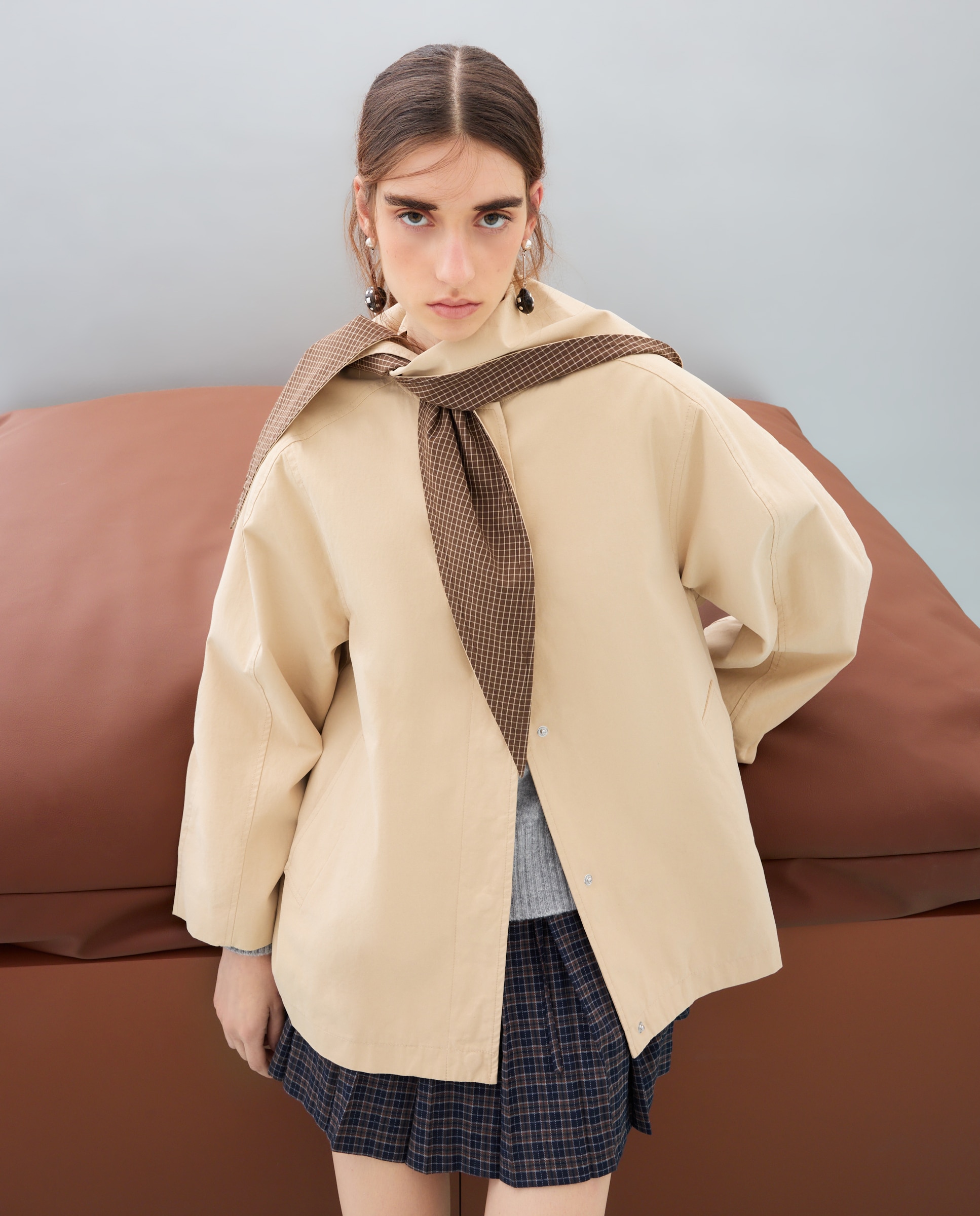 Gabardina detalles contraste - Jo & Mr. Joe - Beige Beige-2
