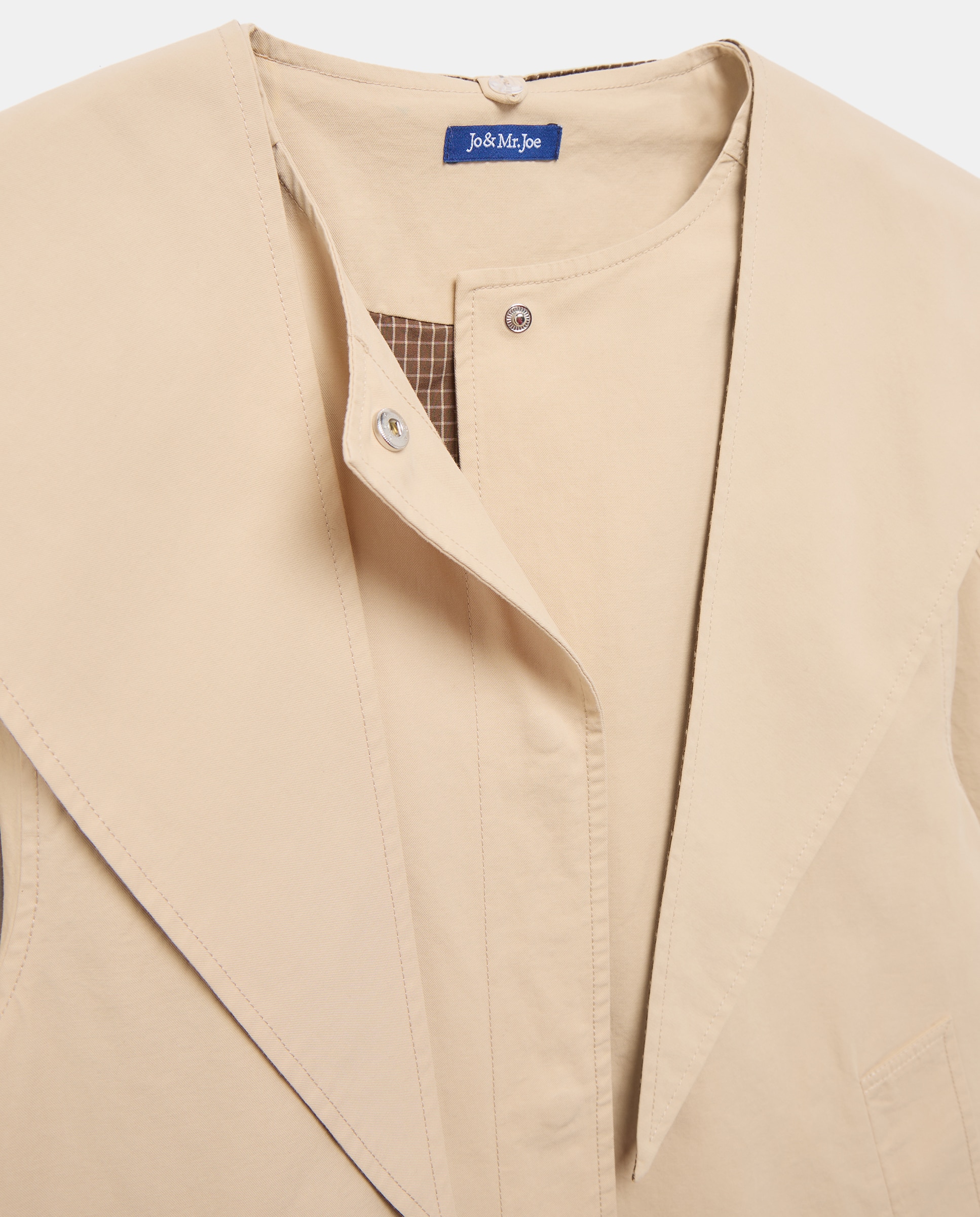 Gabardina detalles contraste - Jo & Mr. Joe - Beige Beige-5