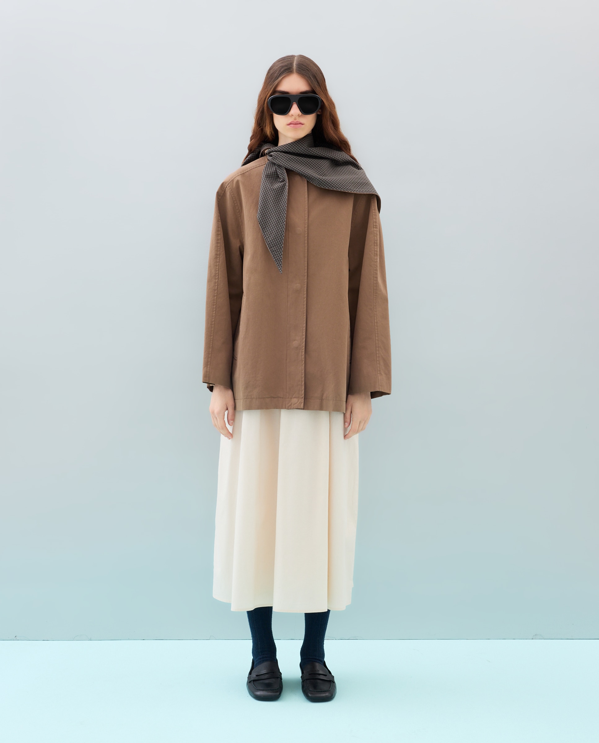 Gabardina detalles contraste - Jo & Mr. Joe - 520 Kaki 520 Kaki-1