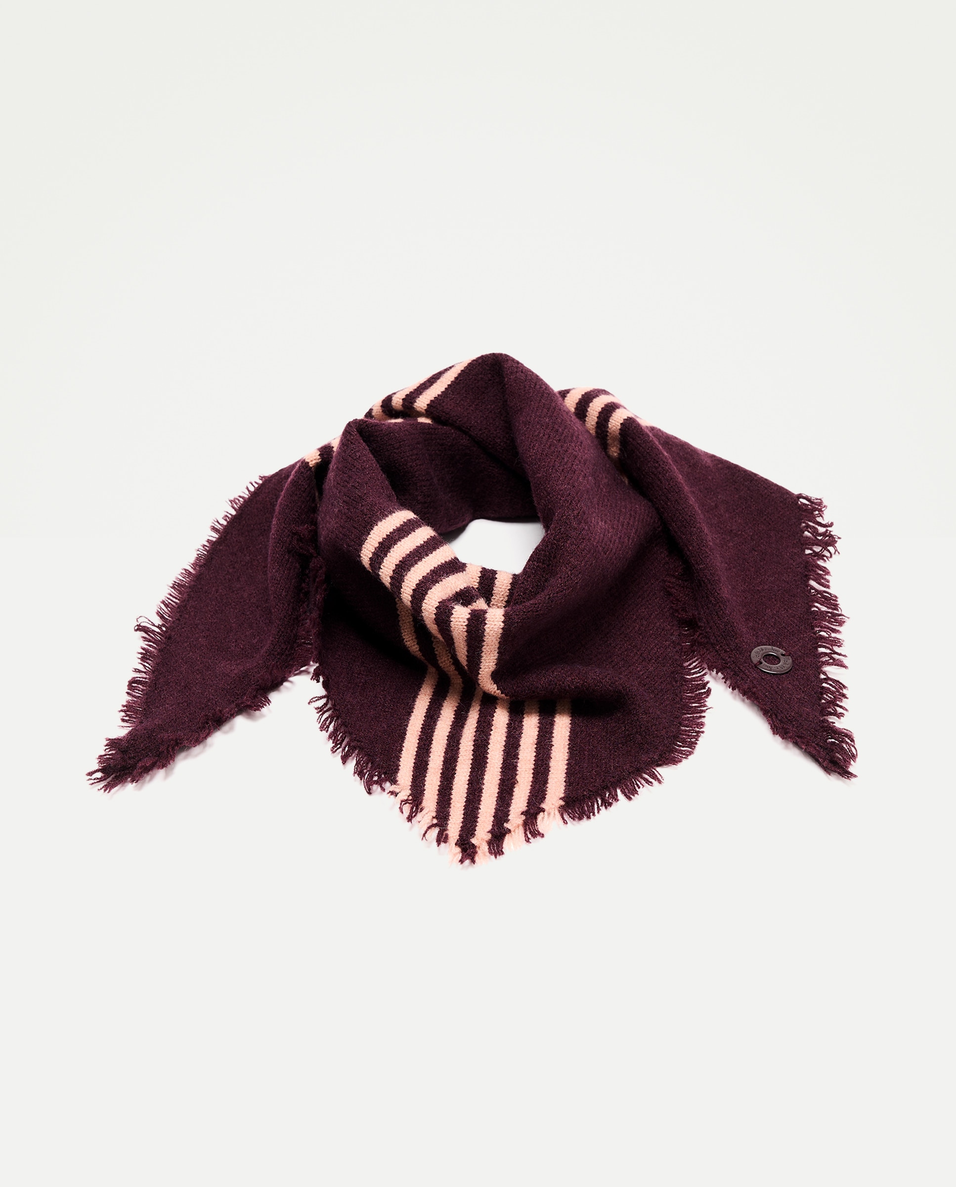 Conjunto de Gorro e Manta Bordeaux-3