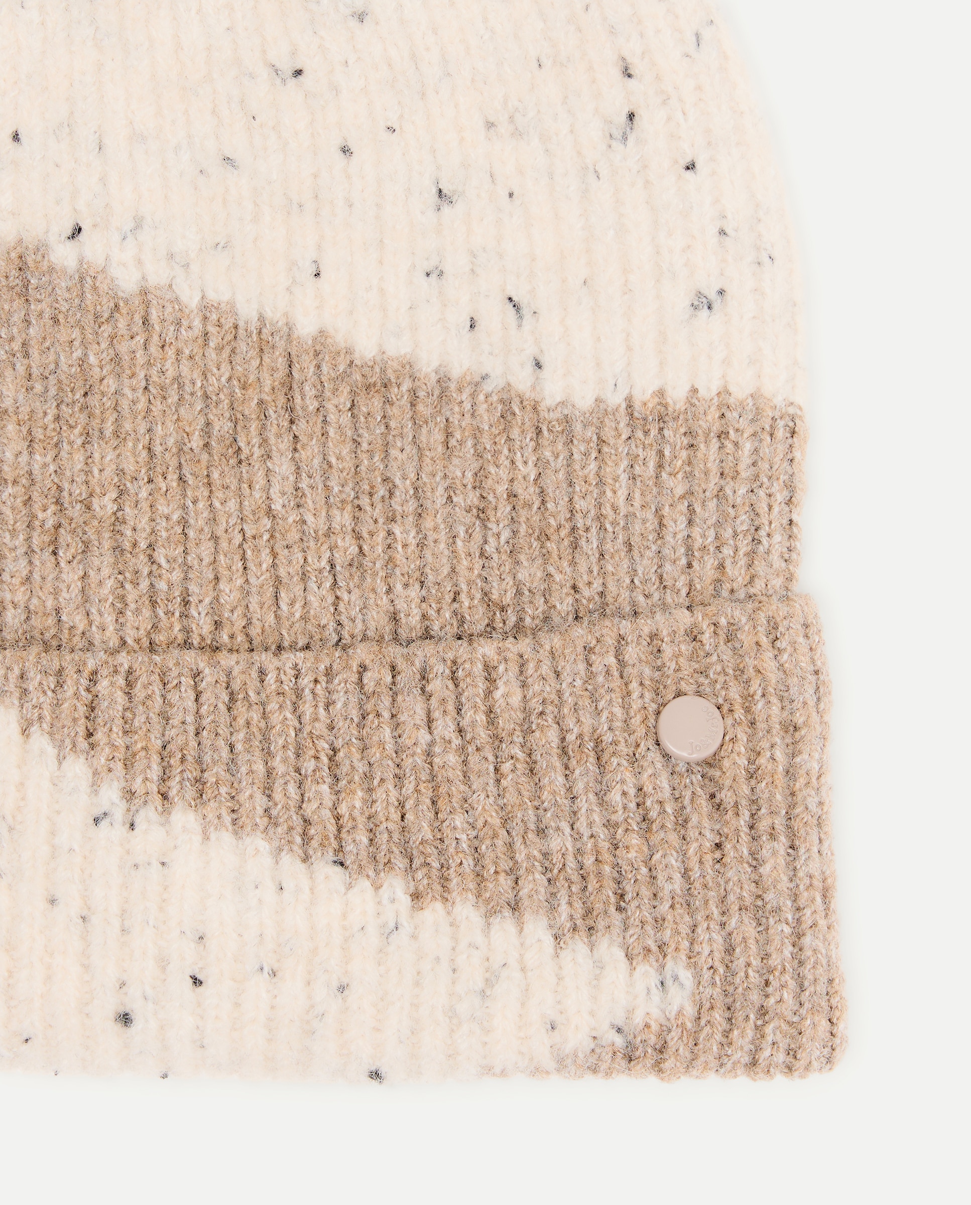 Conjunto de Gorro e Gola Bicolor 120 Cru-2