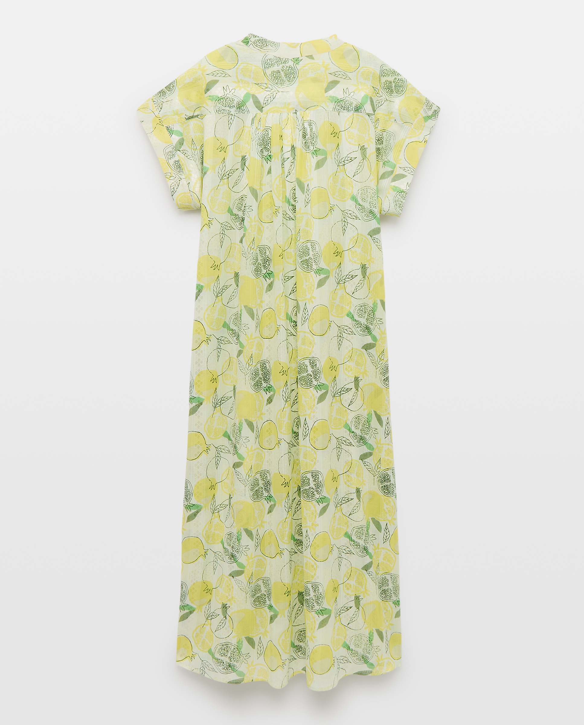 Kaftan de Praia de Estilo CAmiseiro 586 Lima-2