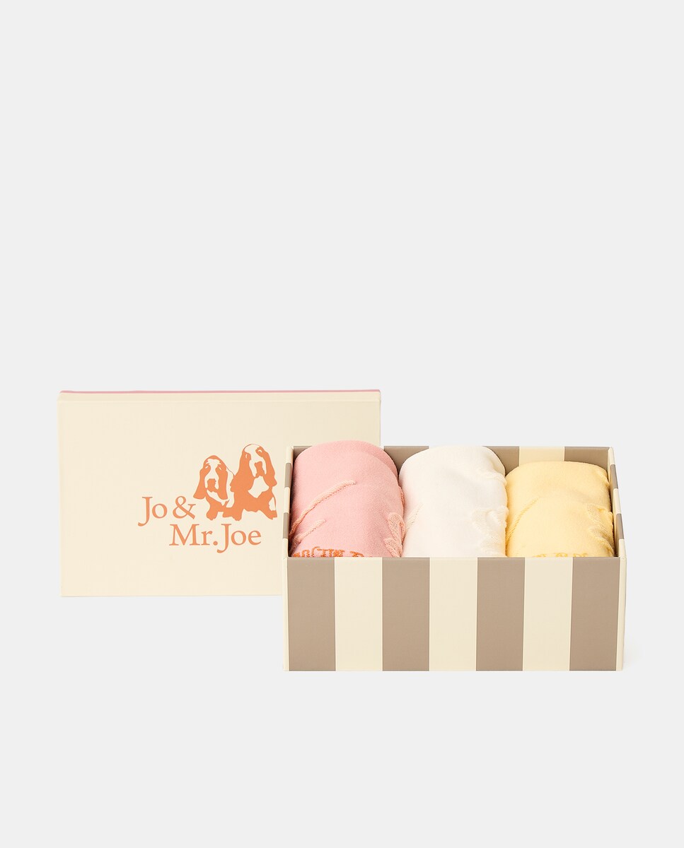 Pack de Natal com 3 Pares de Meias com Fantasia Floral Verde-1