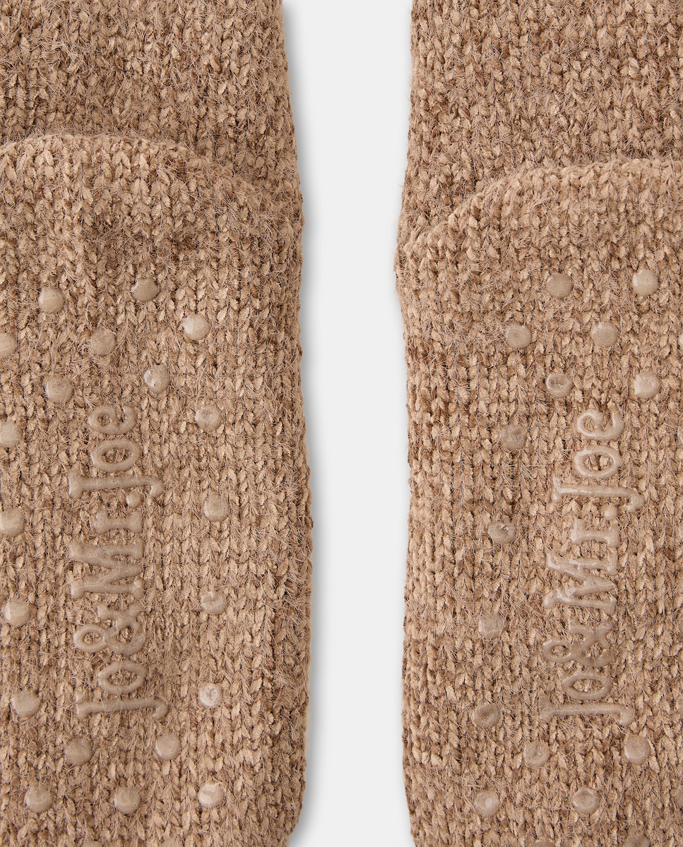 Meias Antiderrapantes em Tecido Soft às Cores 120 Cru-3