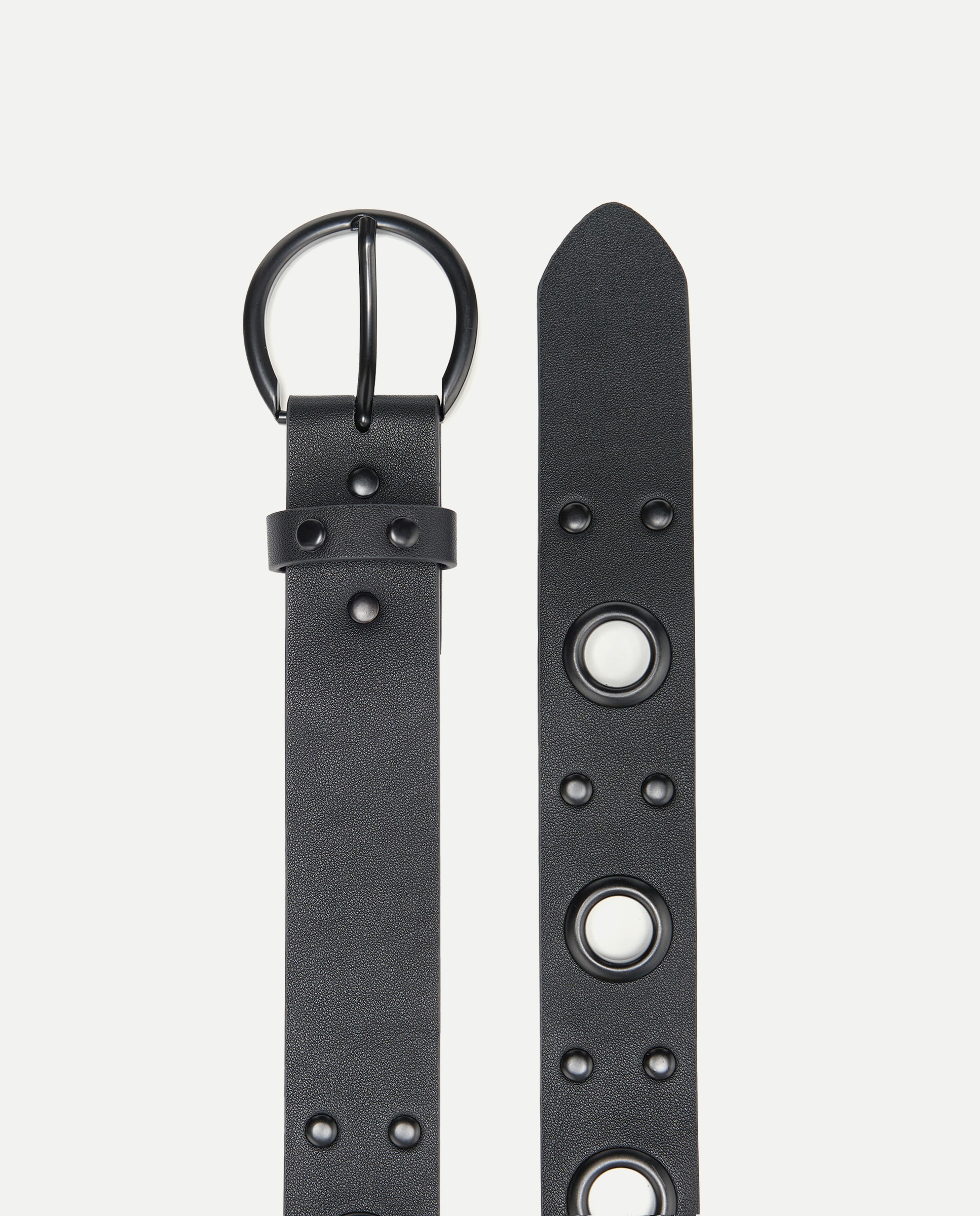 Cinto com Tachas - Preto Preto-2