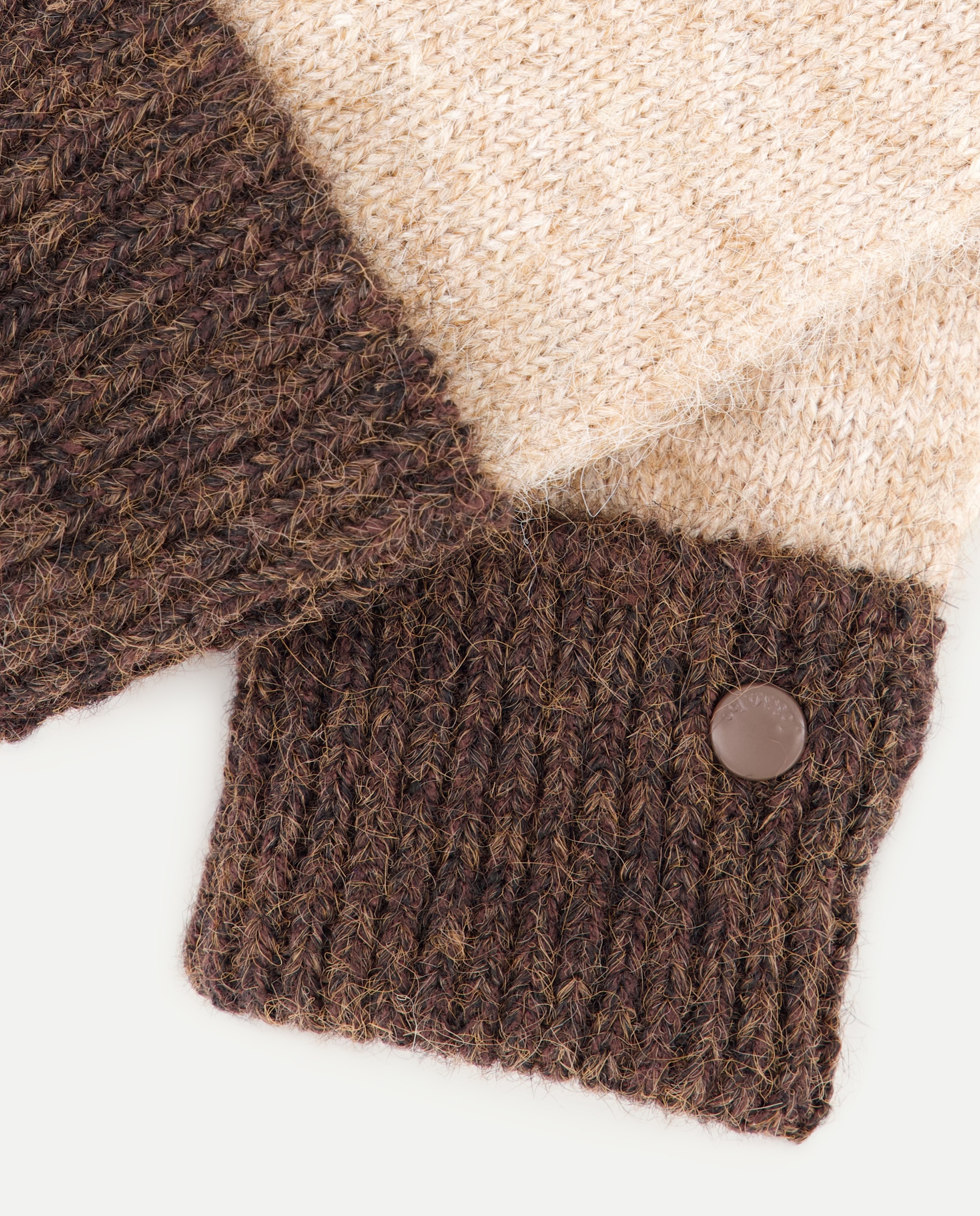 Guante de punto bicolor - Jo & Mr. Joe - Beige Beige-2