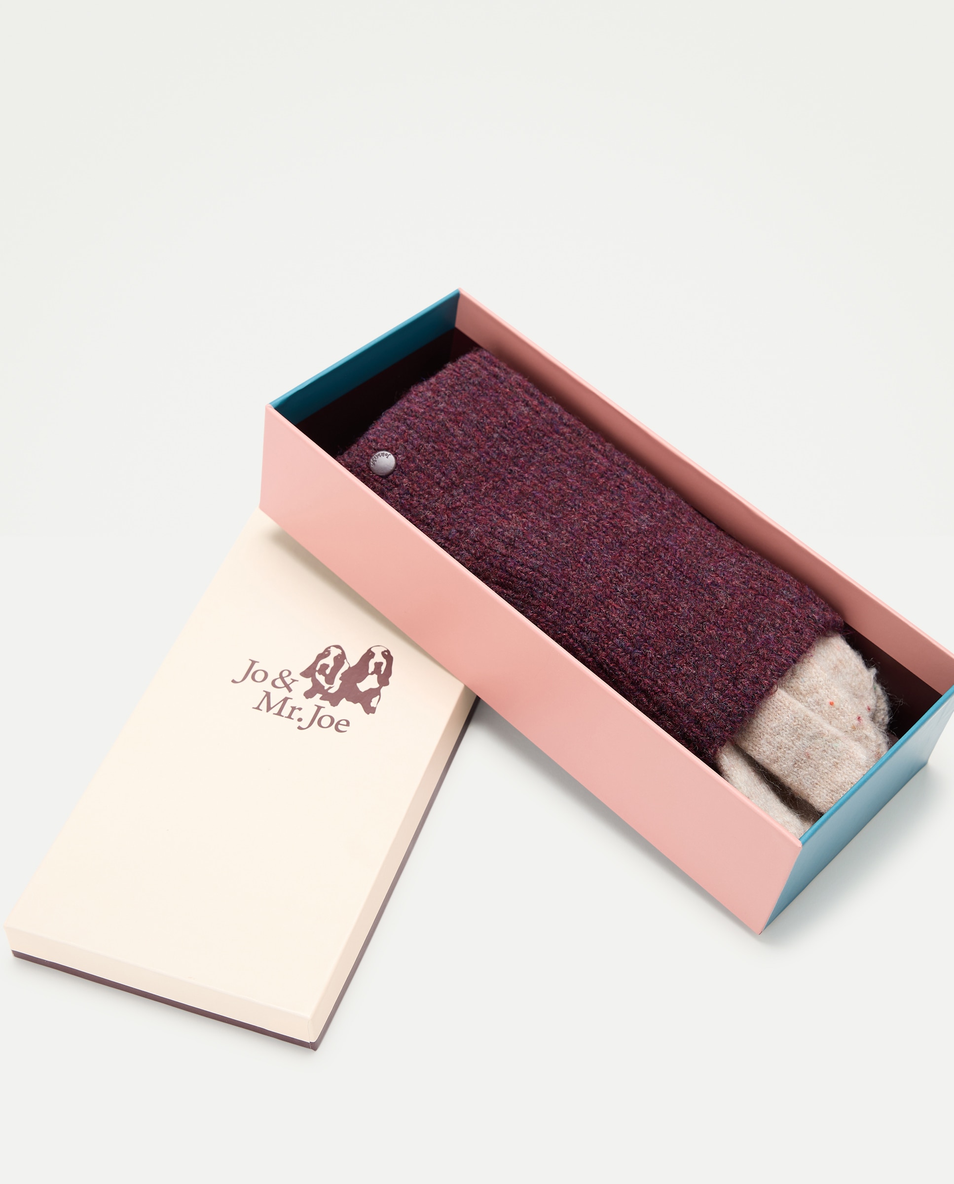 Conjunto de Luvas com Capa Bordeaux-5