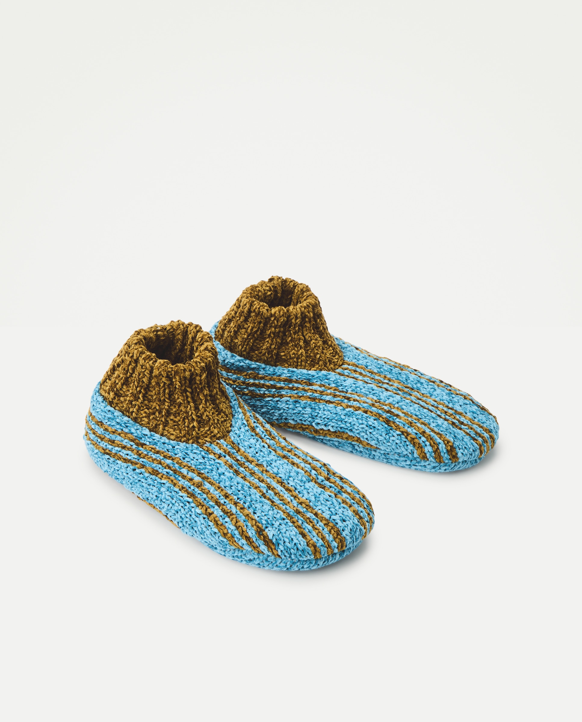 Pantufas e Tecido Chenille - Multicolor 400 Azul-2