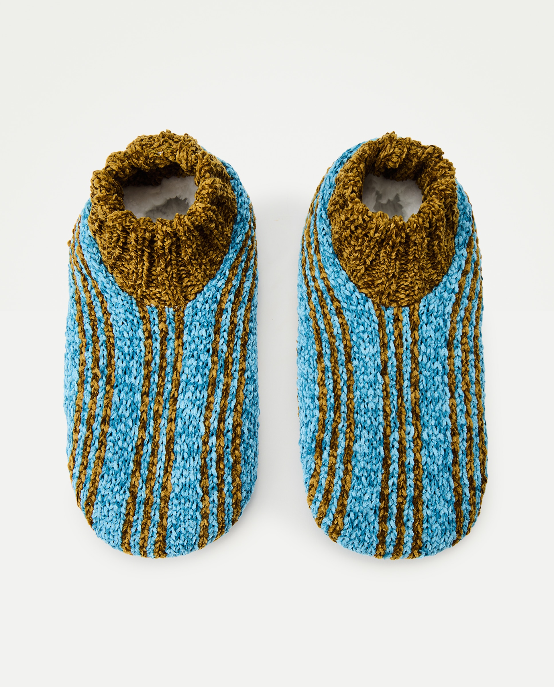 Pantufas e Tecido Chenille - Multicolor 400 Azul-4