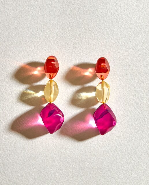 Imagem 0 de Brincos de Resina de 3 Cores