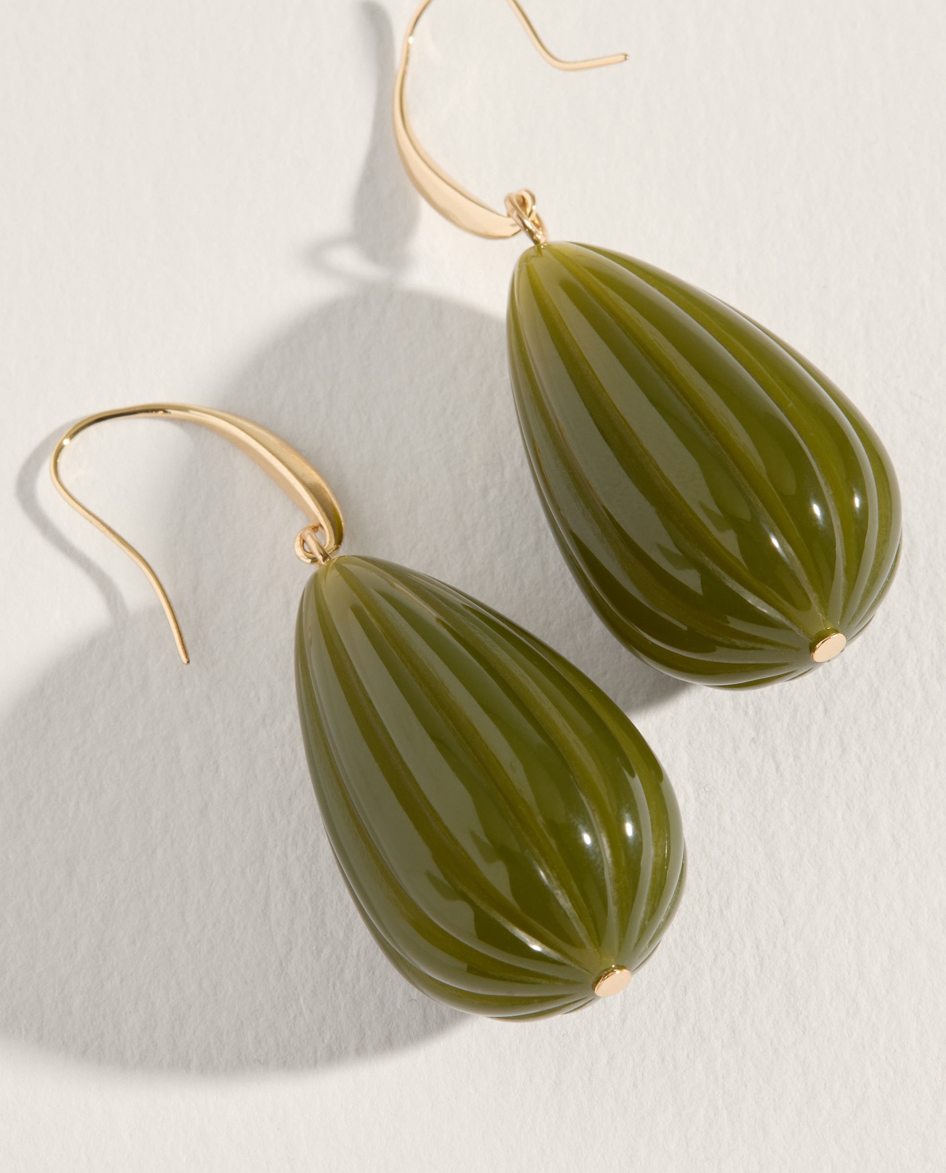 Pendientes con pieza ovalada color - Jo & Mr. Joe - Verde Verde-2