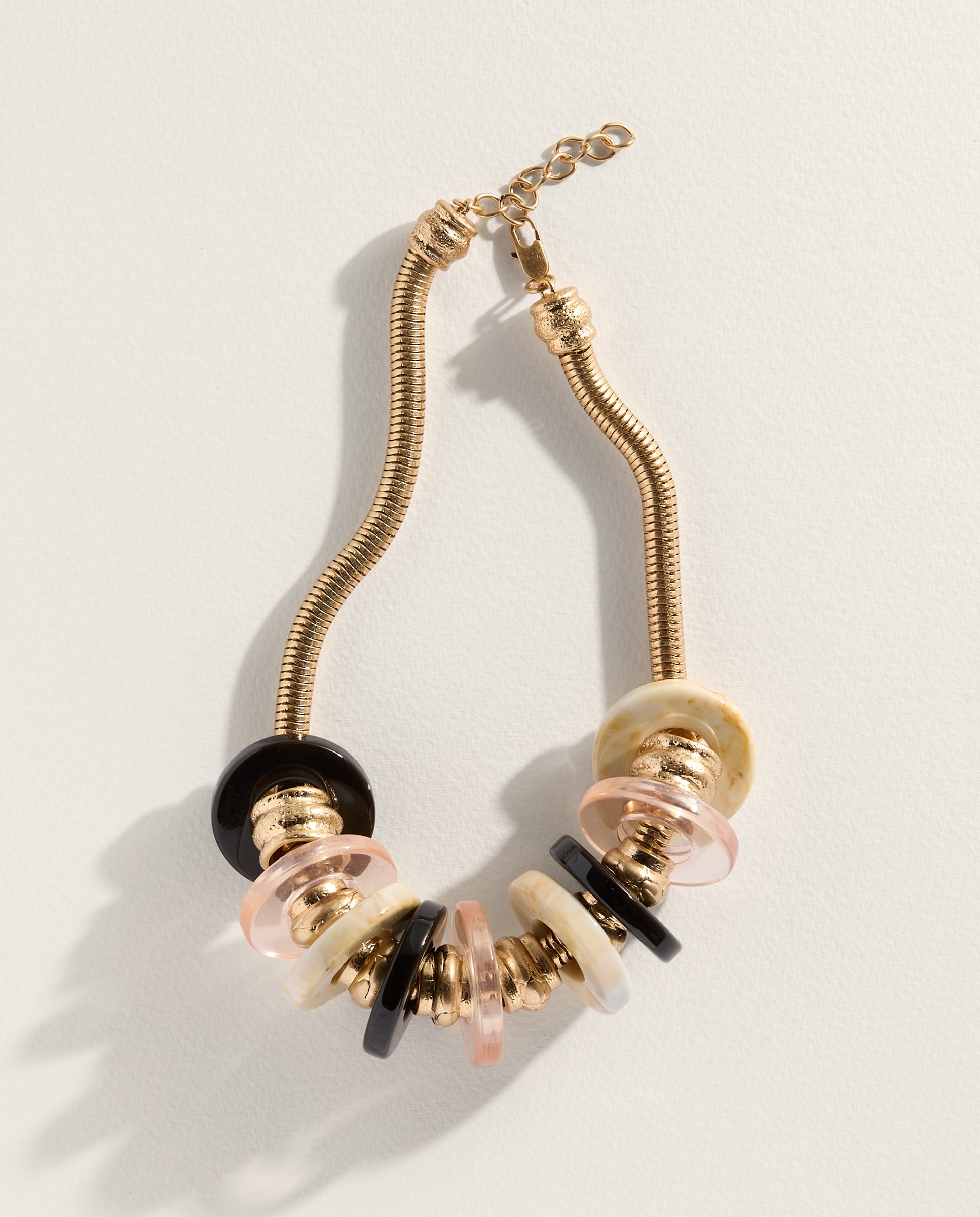 Colar com Argolas Tricolor 200 Rosa-2