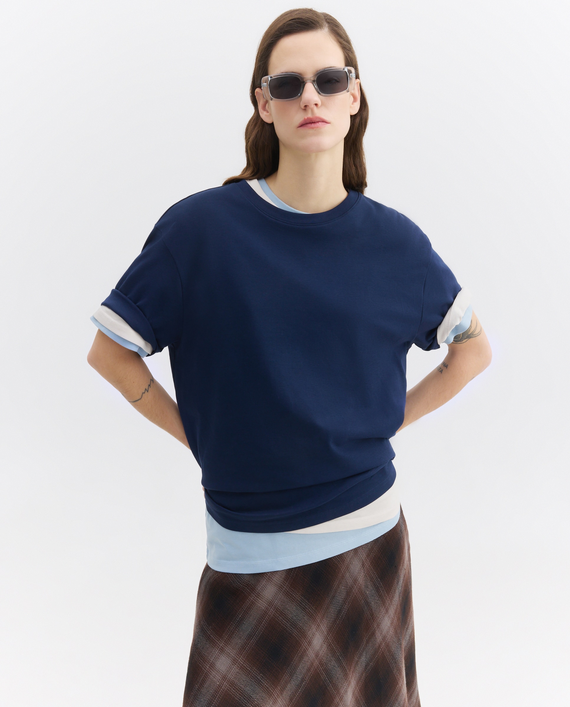 Óculos de Sol Geométricos Gelo-6