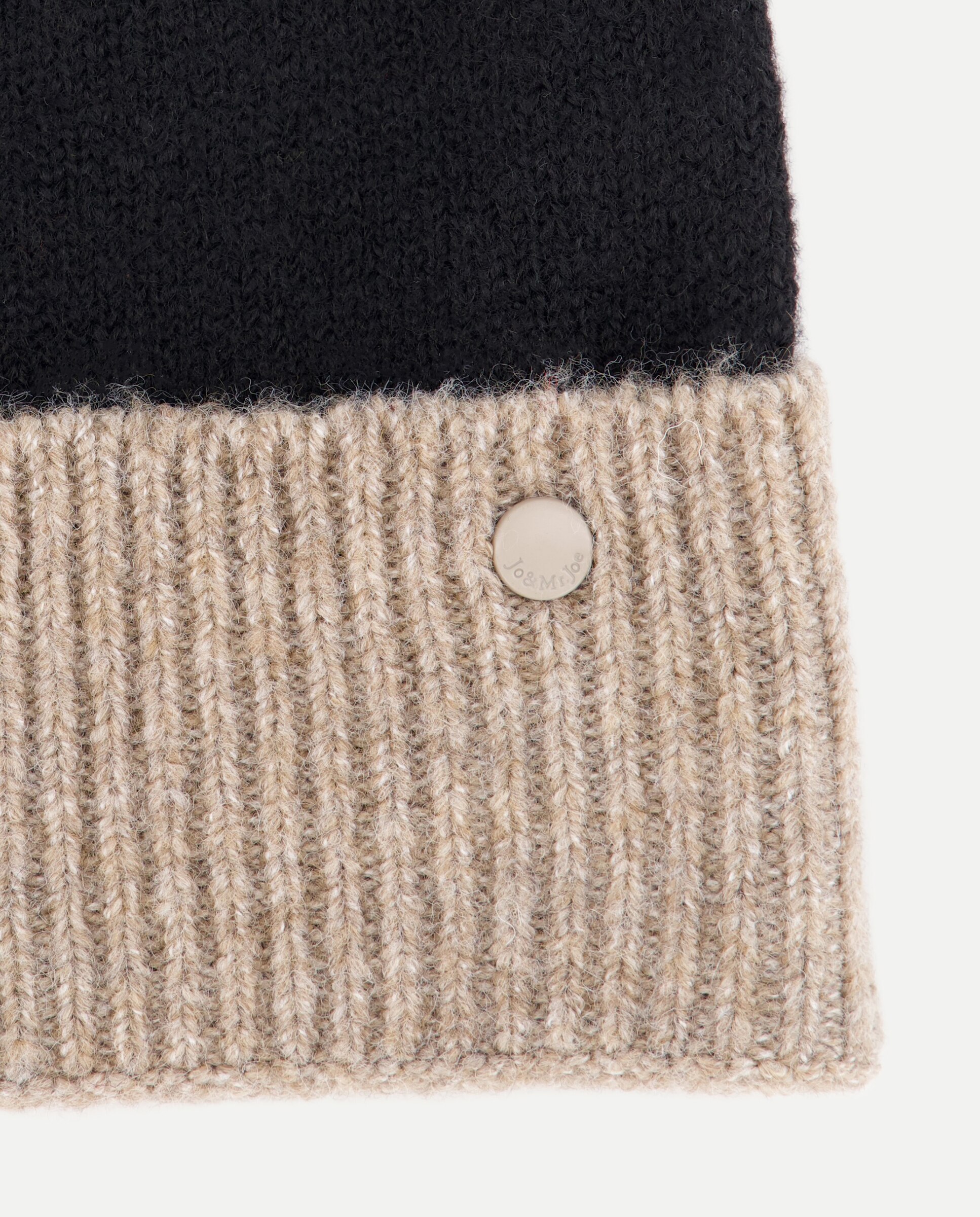 Gorro con punto bicolor - Jo & Mr. Joe - Negro Negro-2