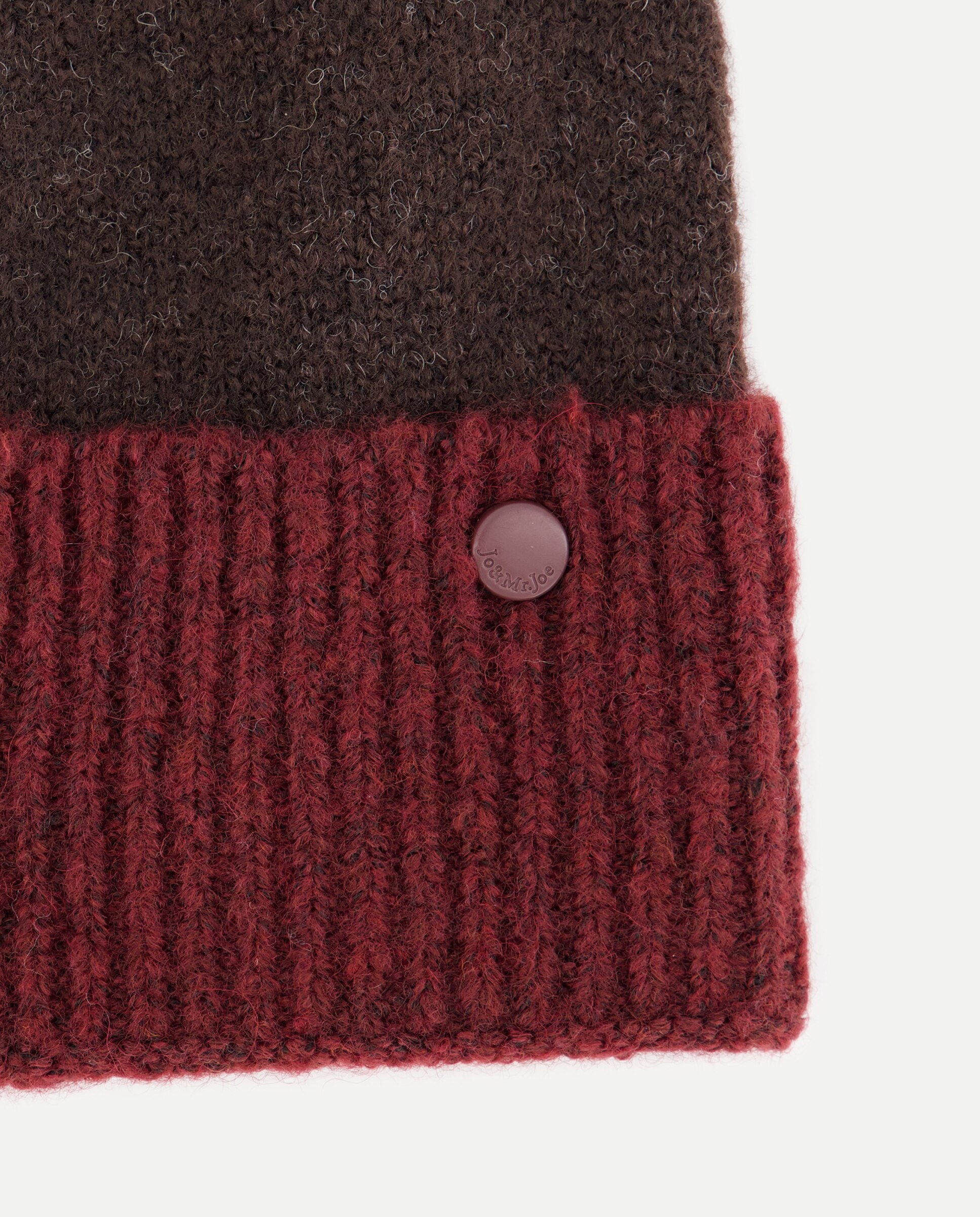 Gorro com Balha Bicolor Castanho-2