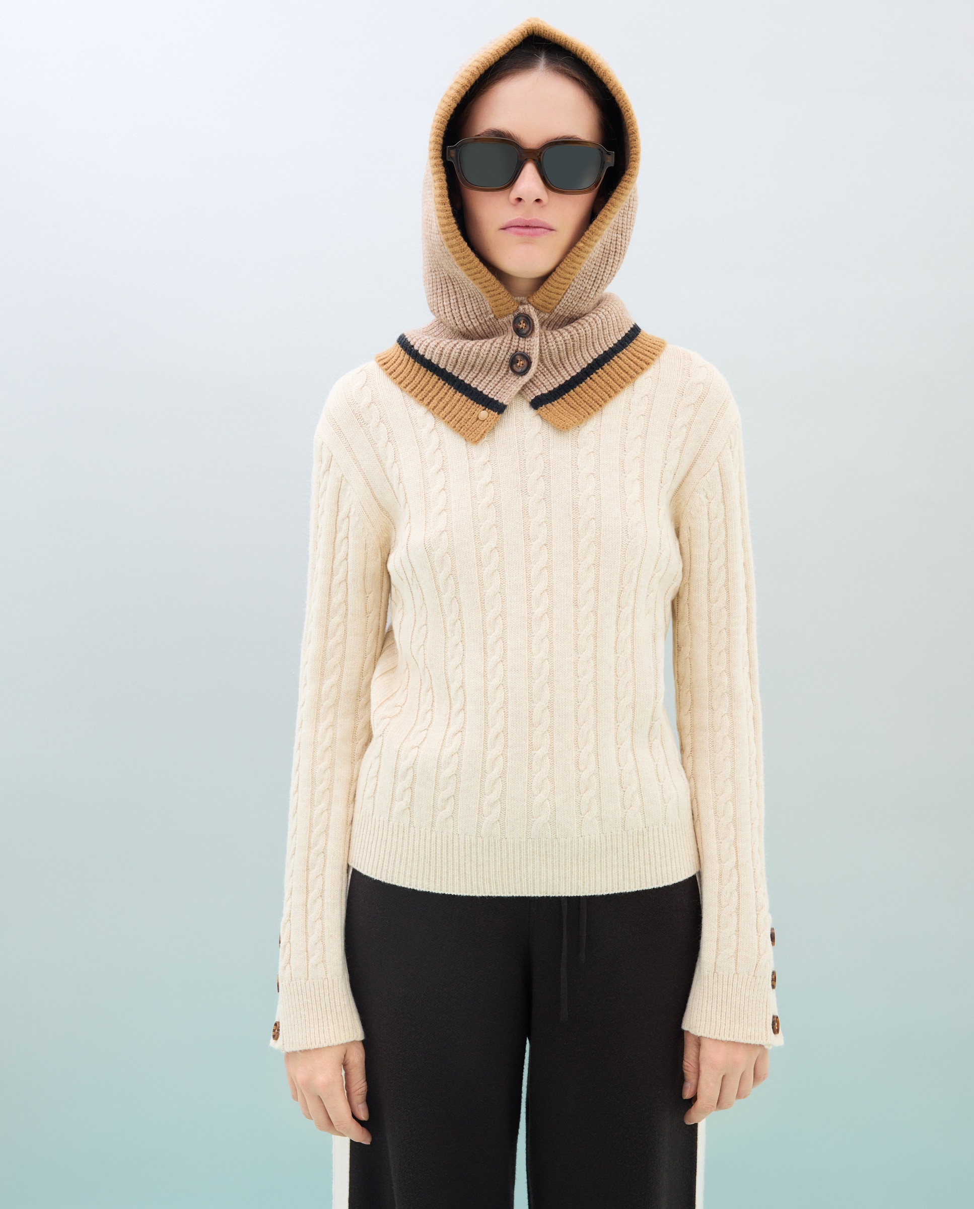 Imagen 3 de Balaclava tricolor - Jo & Mr. Joe - Beige Beige