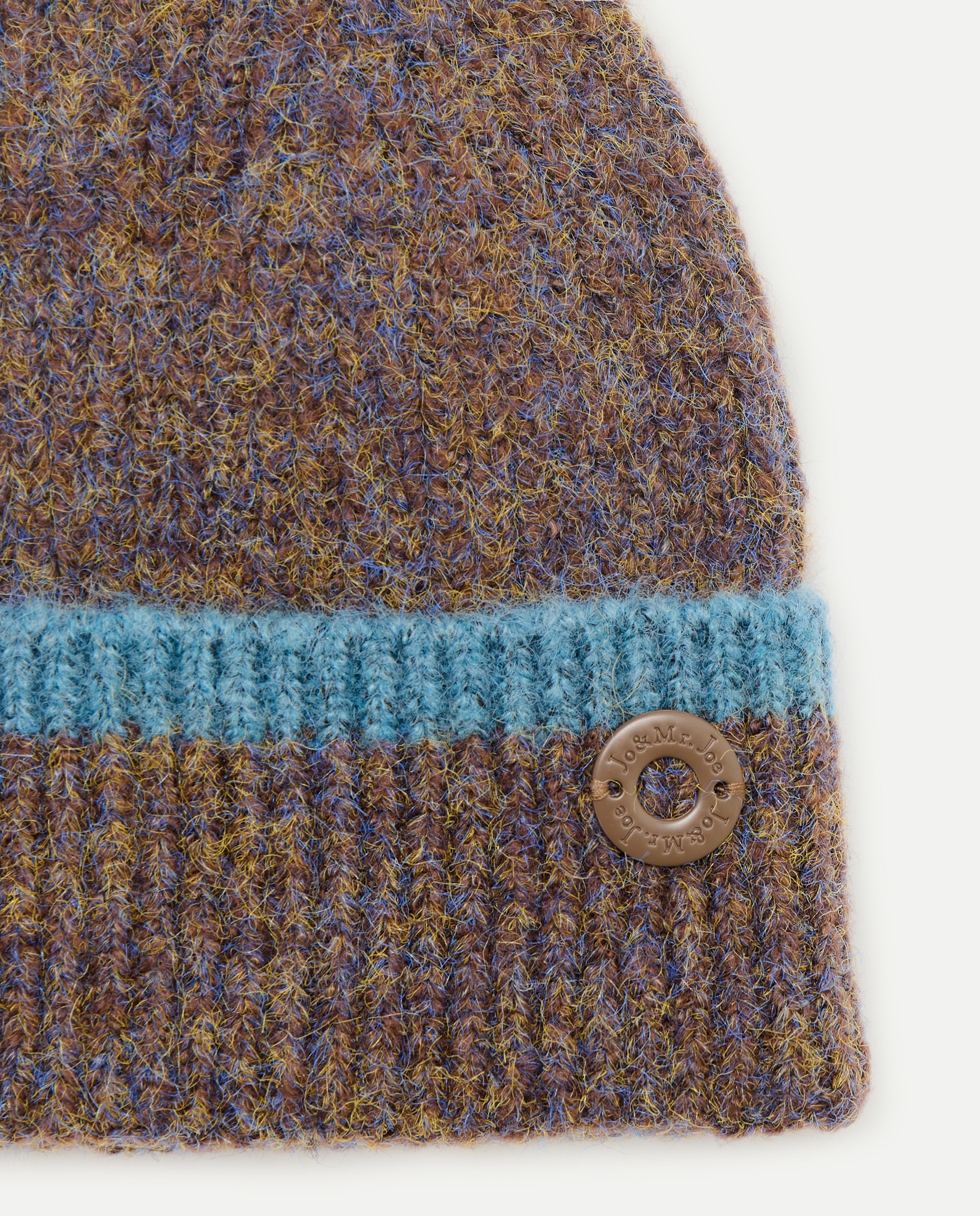 Gorro de Malha Bicolor 400 Azul-2