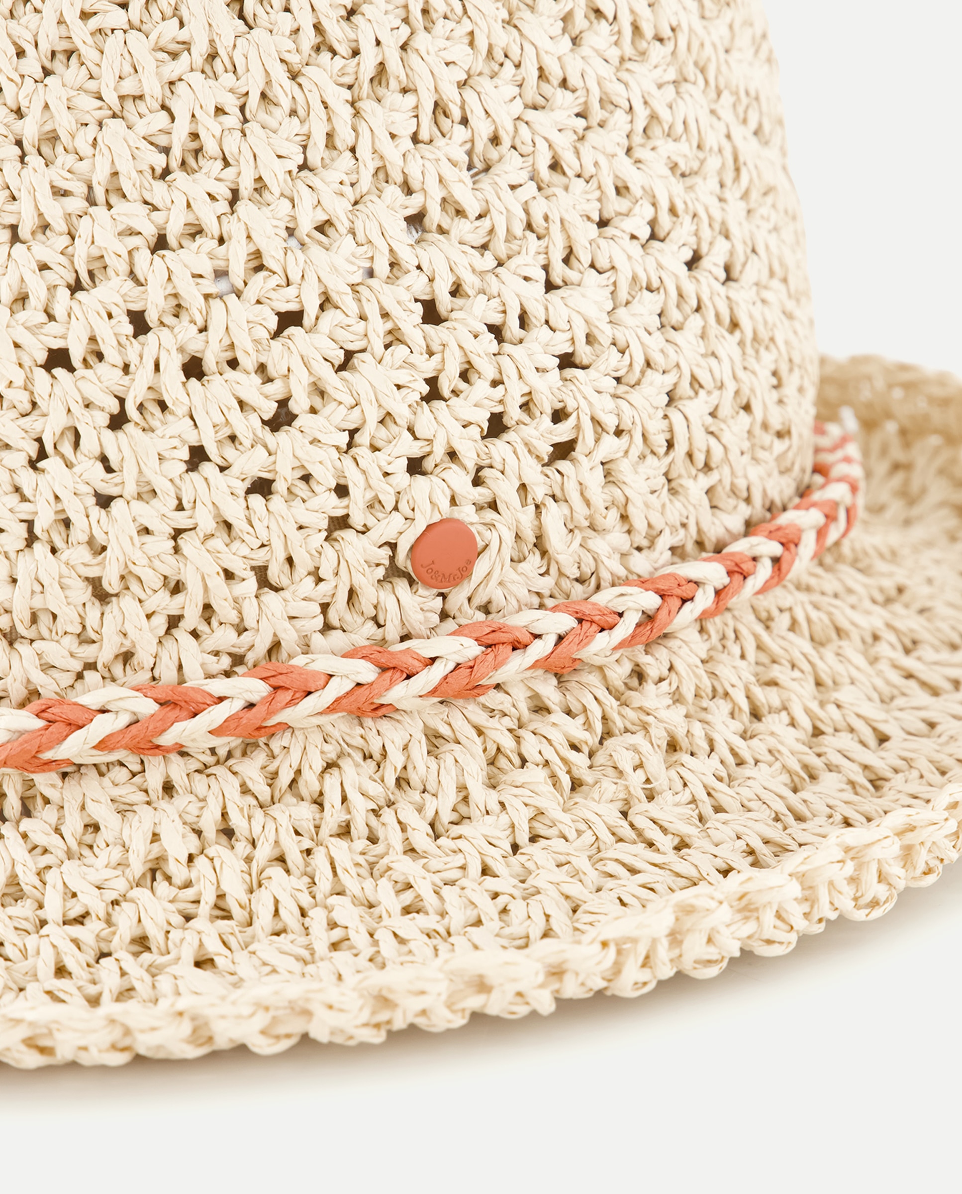 Chapéu com Detalhe de Trança Colorida 120 Cru-2