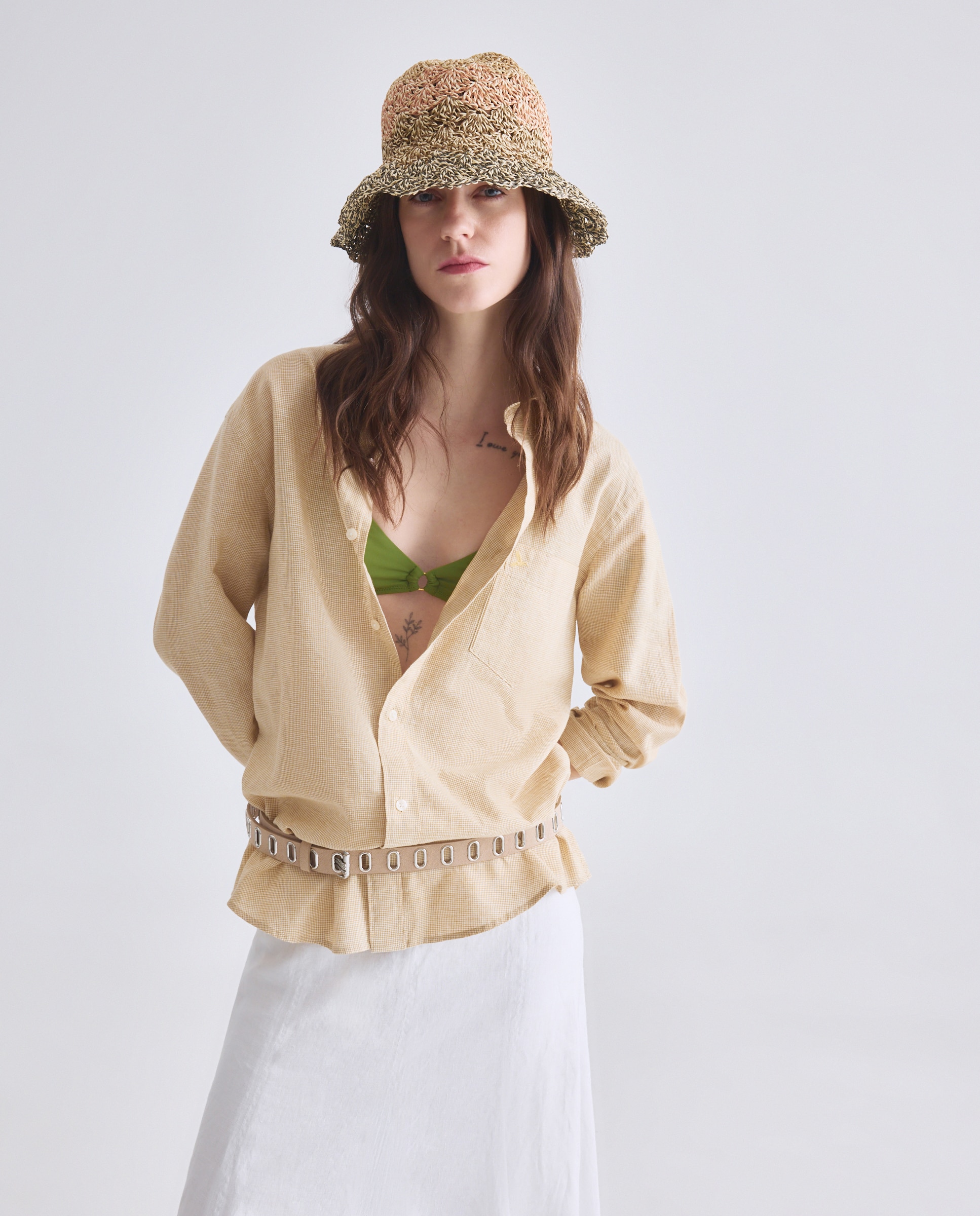 Chapéu Tecido em Papel às Cores 660 Laranja-4