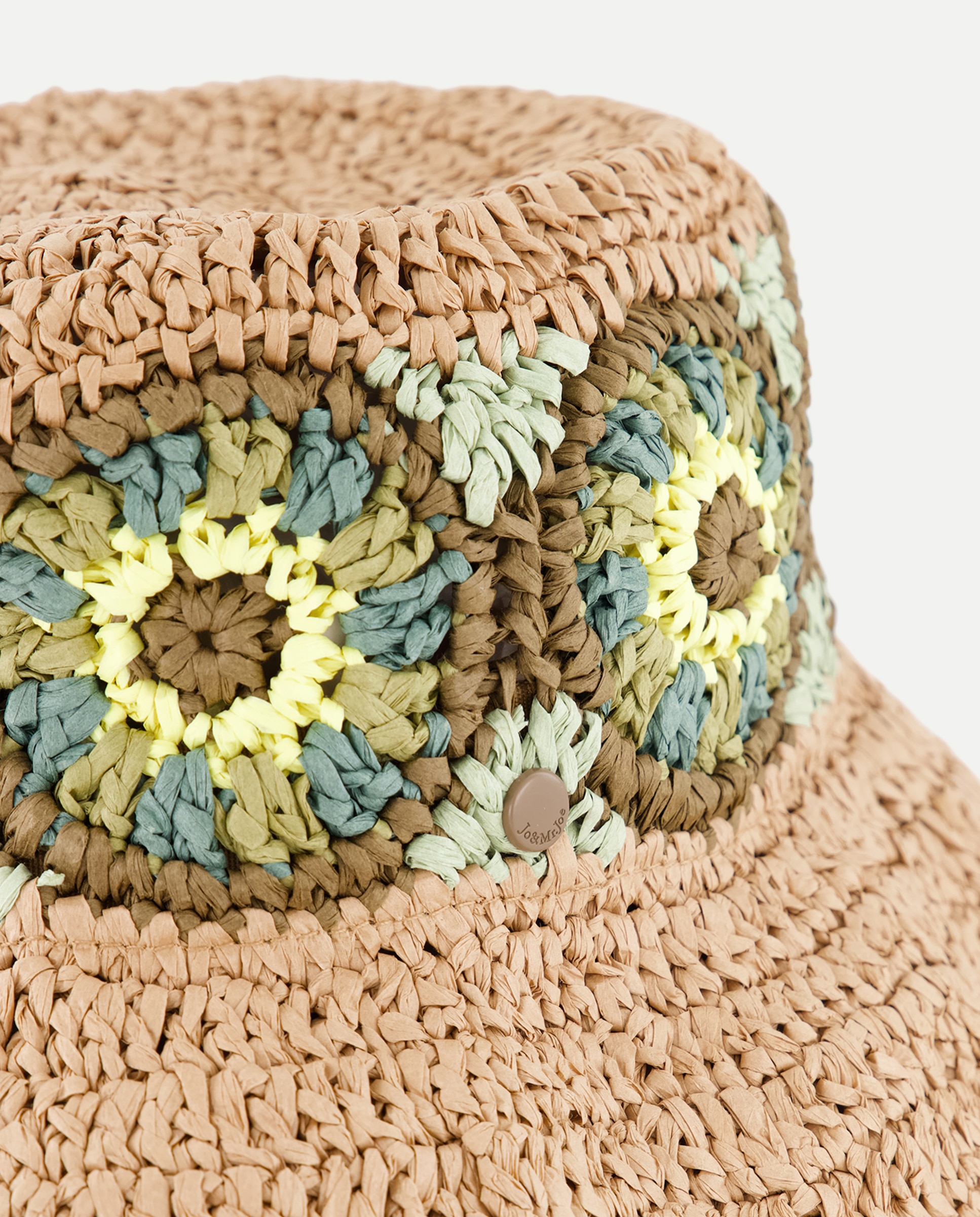 Chapéu com Fantasia Floral de Crochet Verde-2