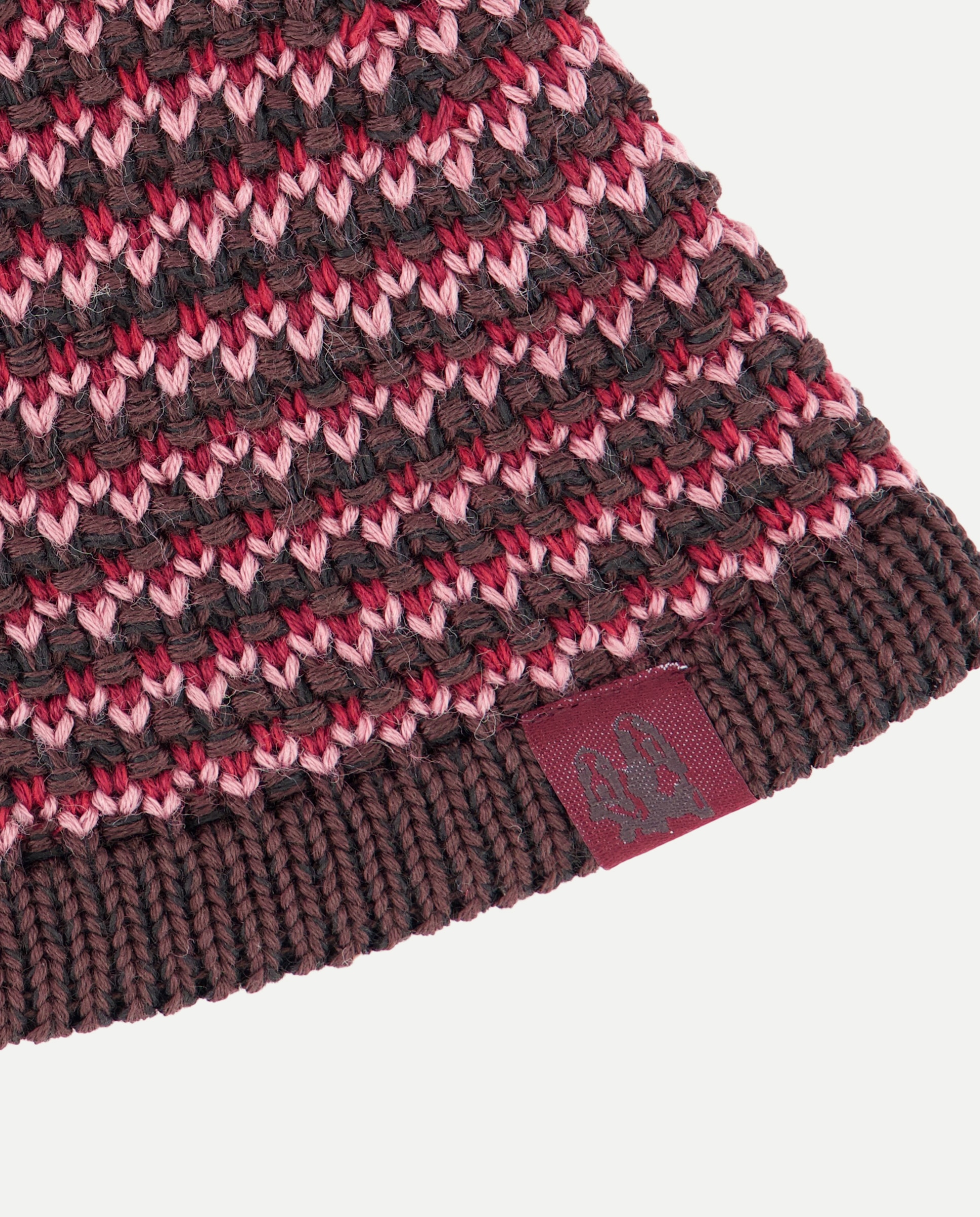 Gorro de malha multicolorido Bordeaux-2
