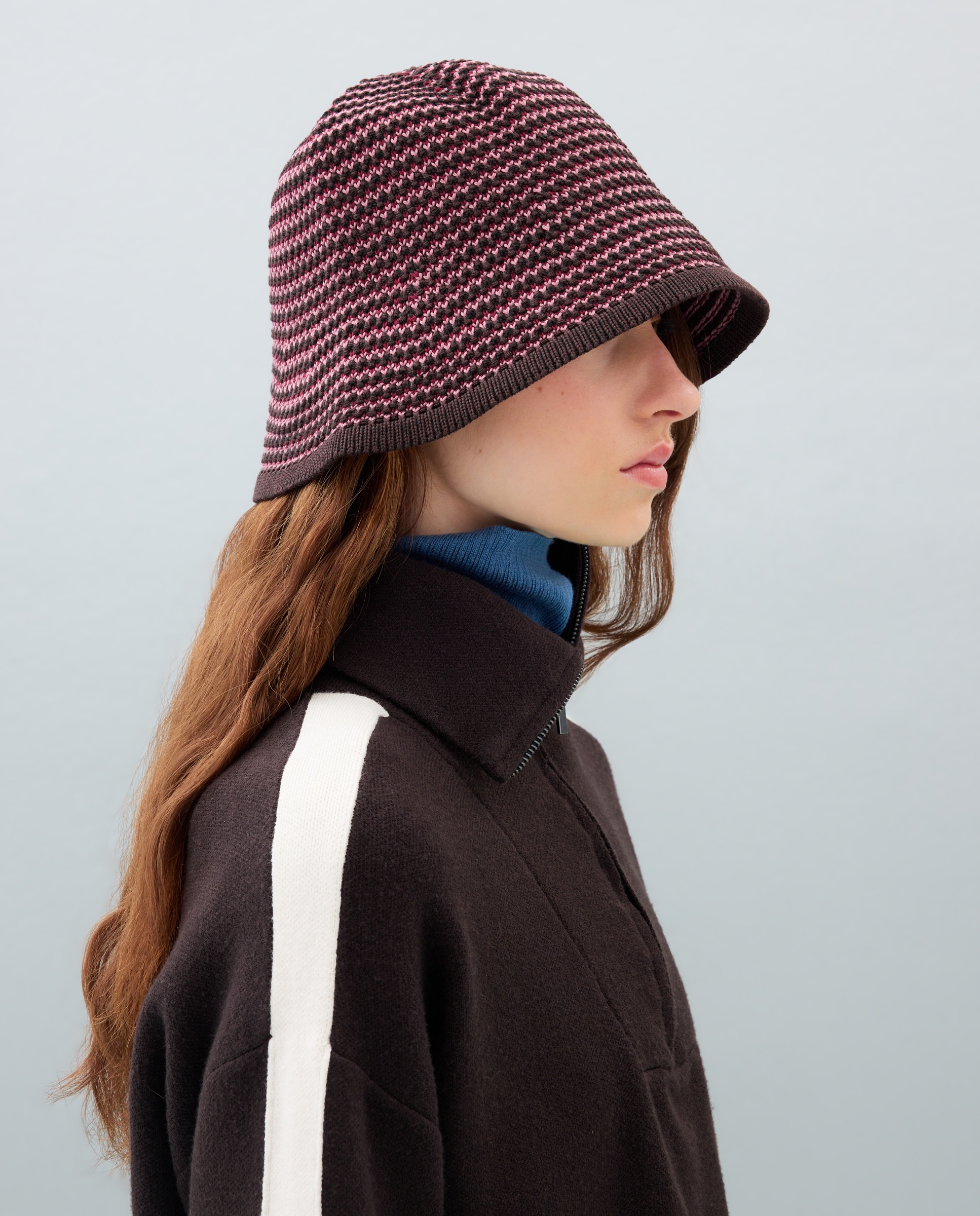 Gorro de malha multicolorido Bordeaux-3
