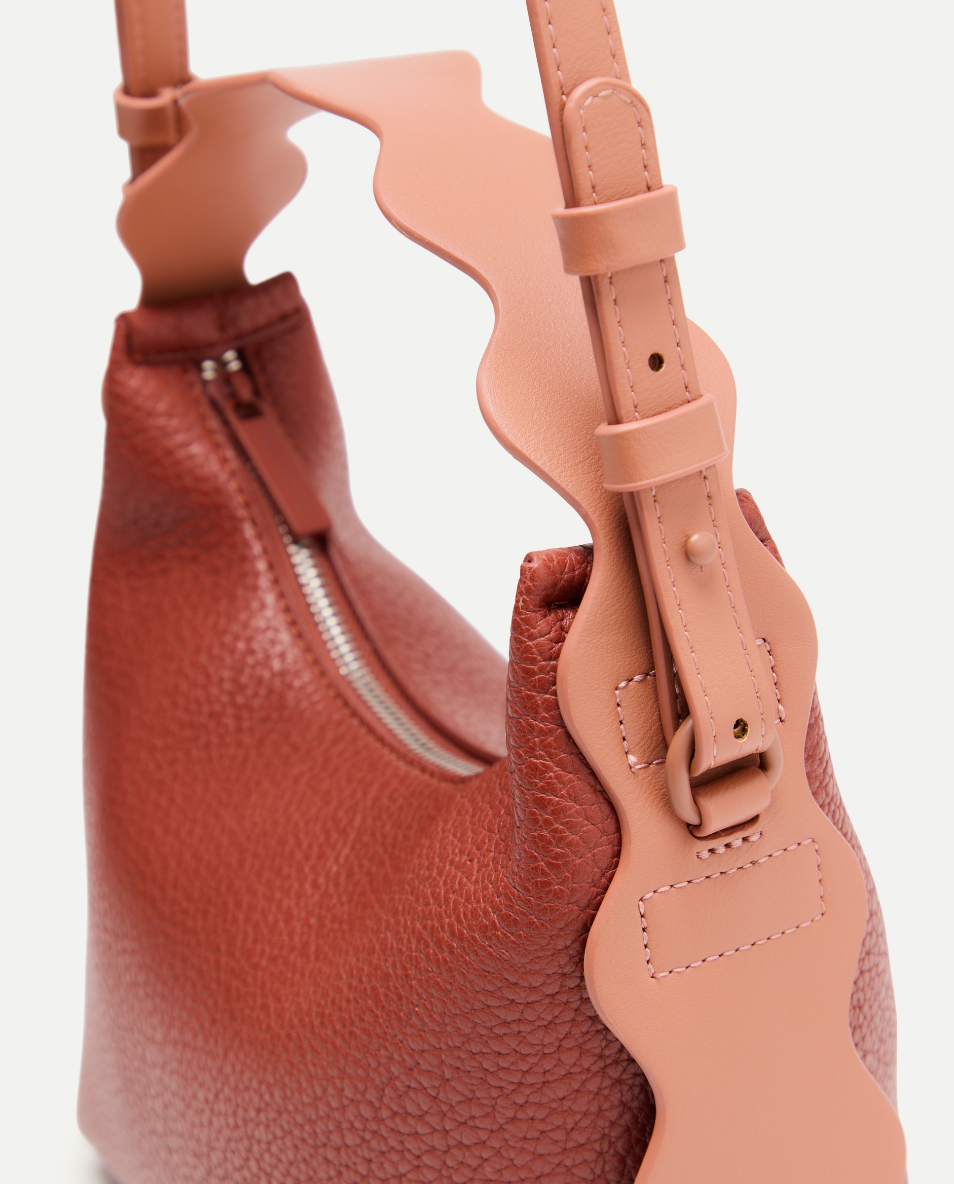 Mala de Mão com Alça Ondulada 770 Terracota-4