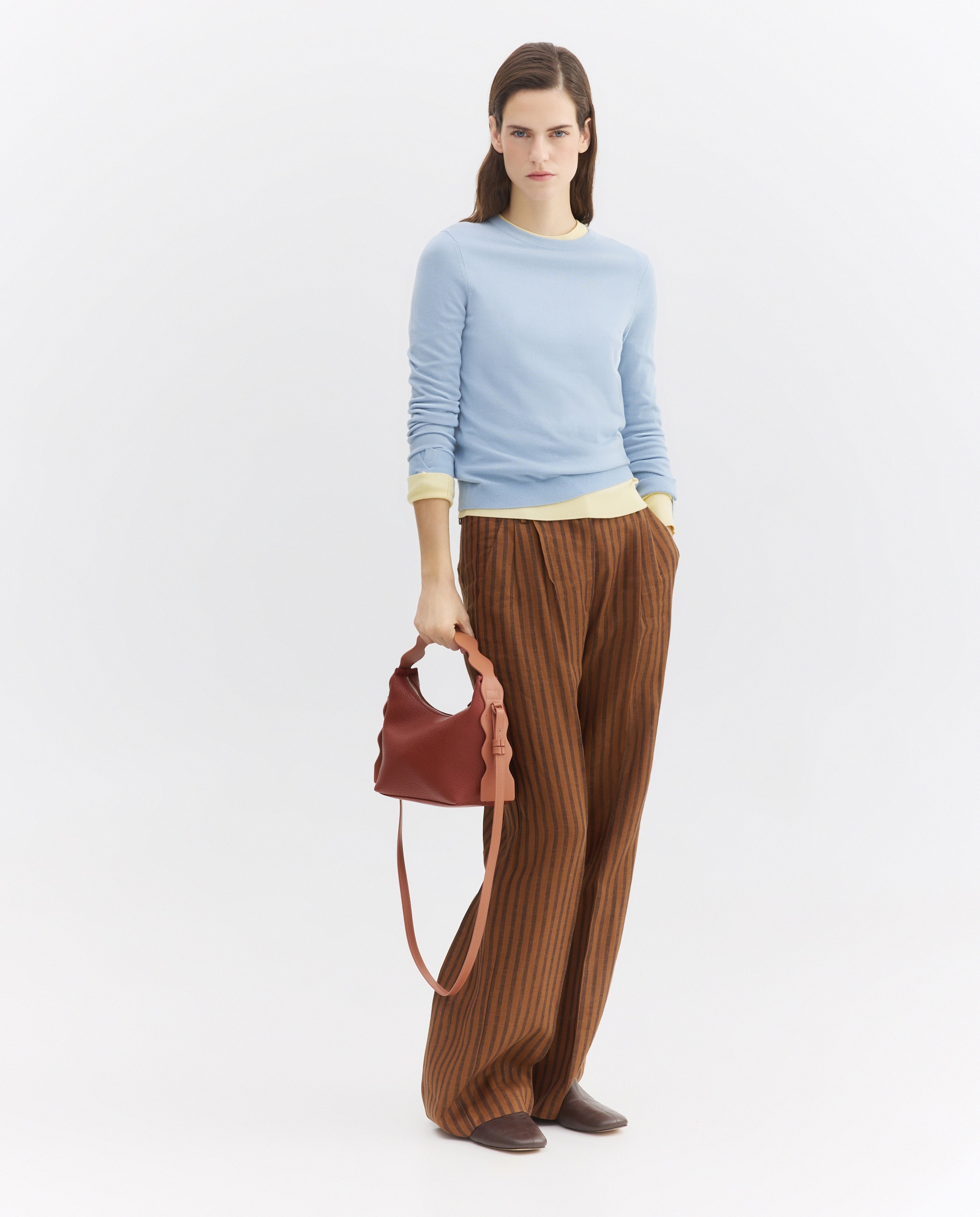 Mala de Mão com Alça Ondulada 770 Terracota-6