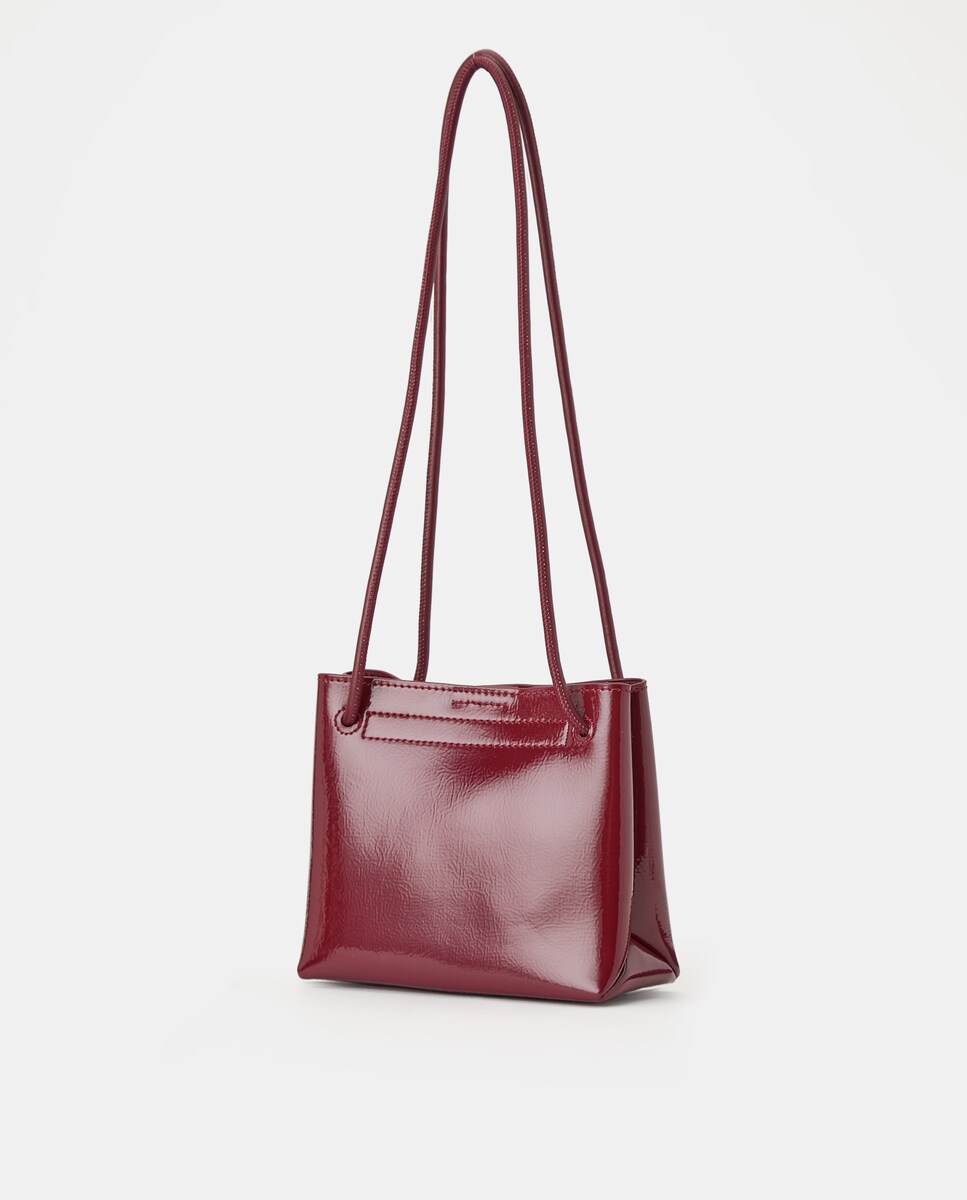 Mala a Tiracolo/Mala de Ombro em Verniz 600 Vermelho-2