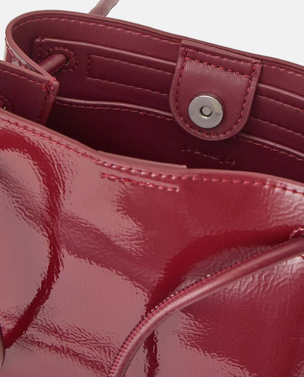 Mala a Tiracolo/Mala de Ombro em Verniz 600 Vermelho-3