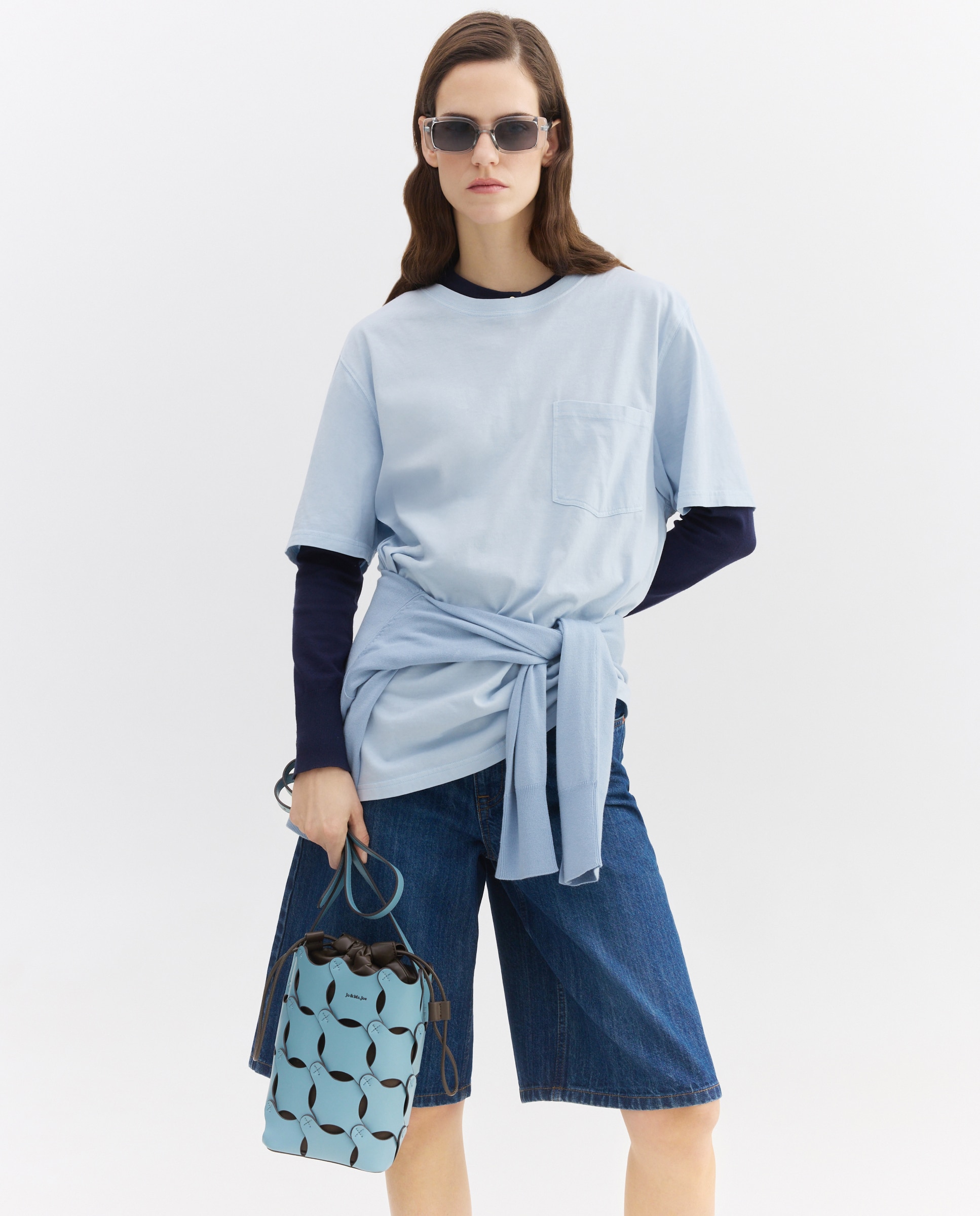 Mala a Tiracolo com Cores a Condizer 400 Azul-6