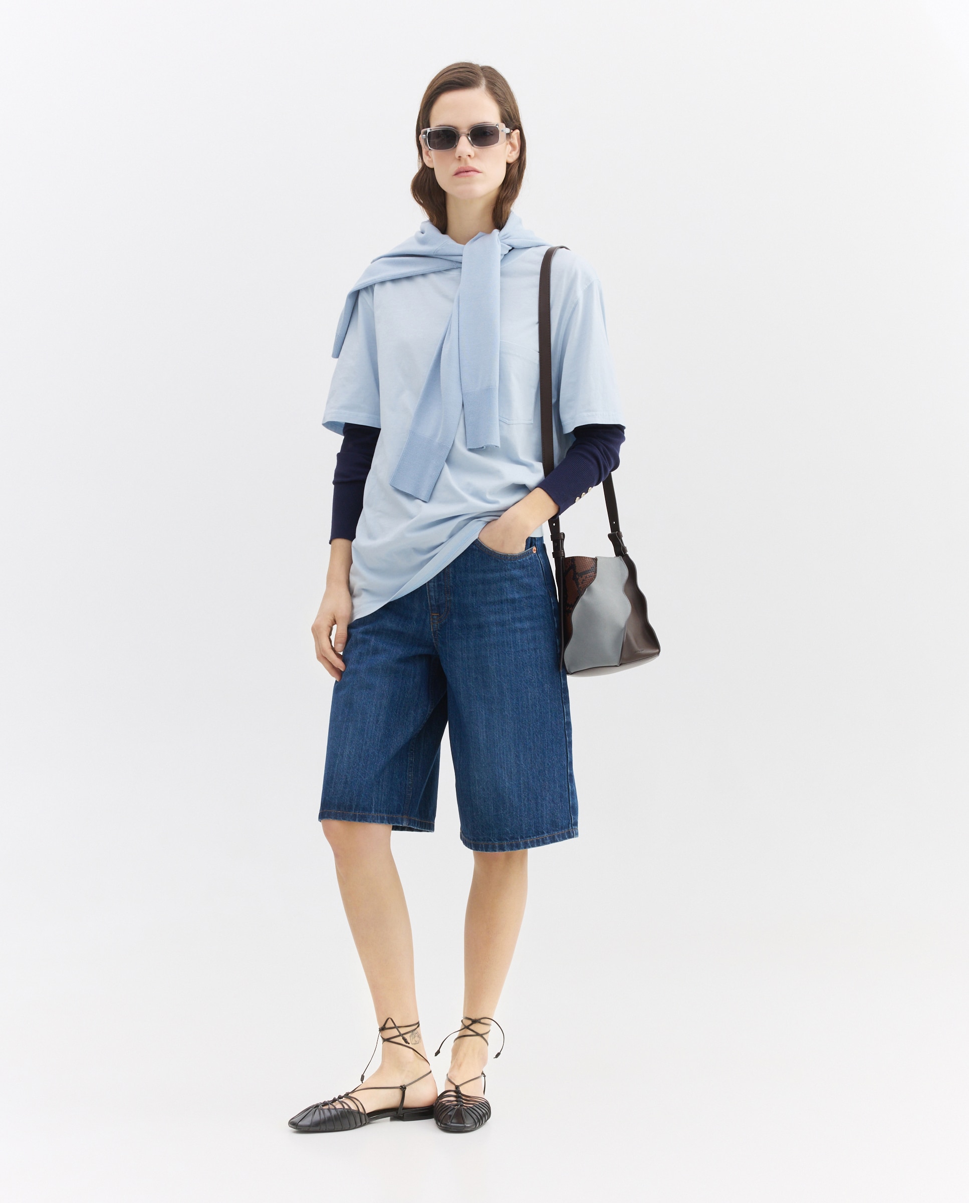 Mala a Tiracolo Urban Wave 400 Azul-7